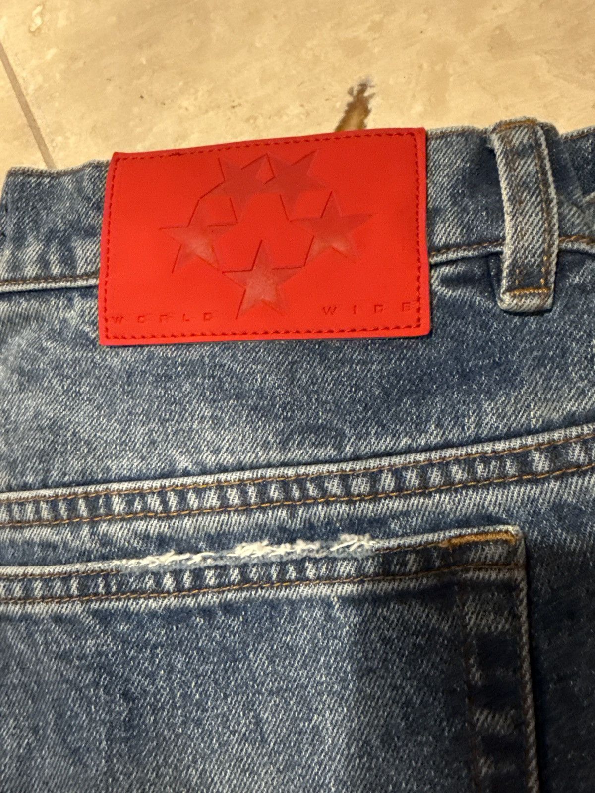 Sp5der Sp5der Beluga Wash Denim 'Light Indigo Wash' Size US 30 / EU 46 - 2 Thumbnail