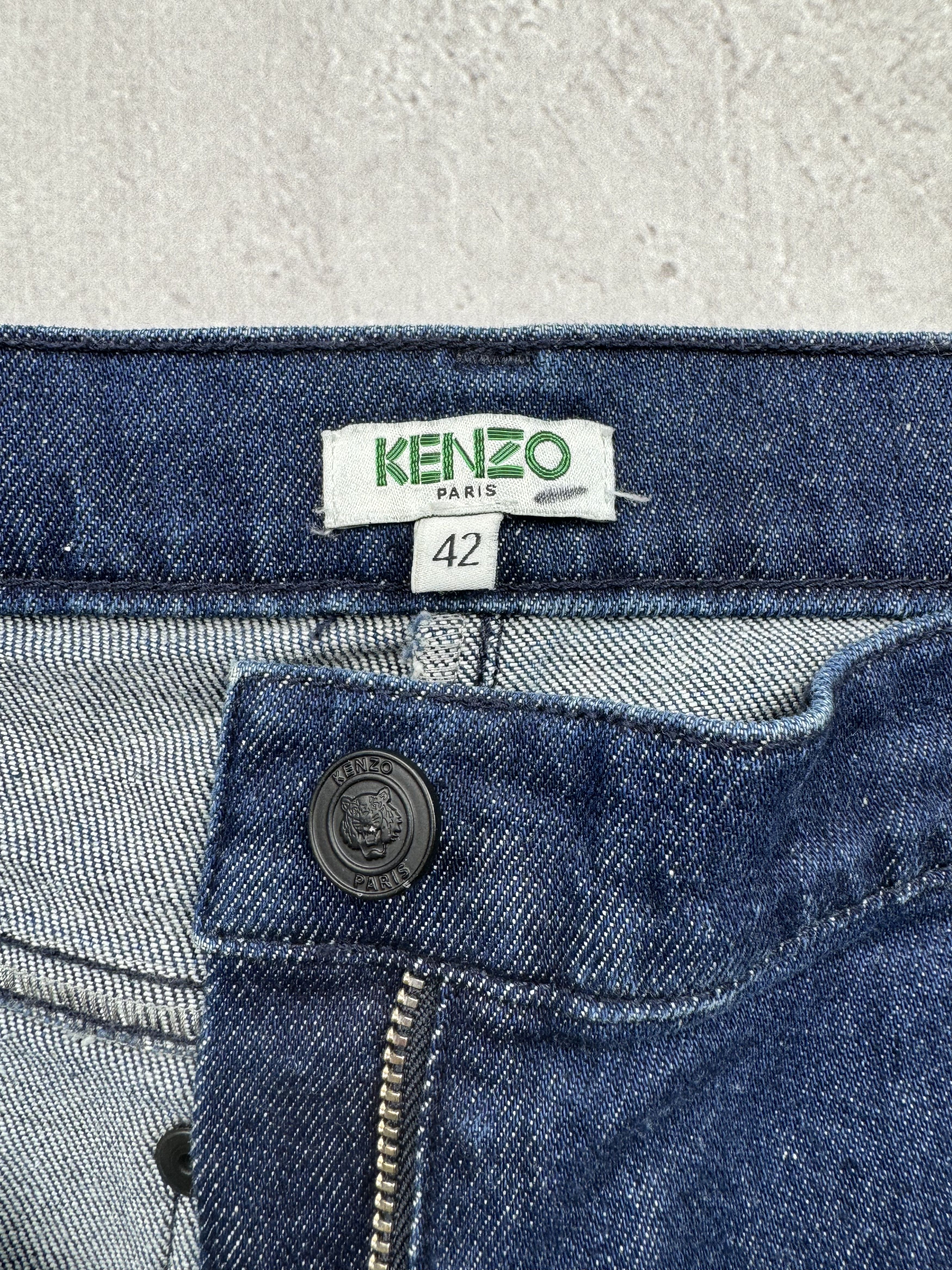Kenzo × Vintage Kenzo Waxed Jeans Size 28" / US 6 / IT 42 - 5 Thumbnail