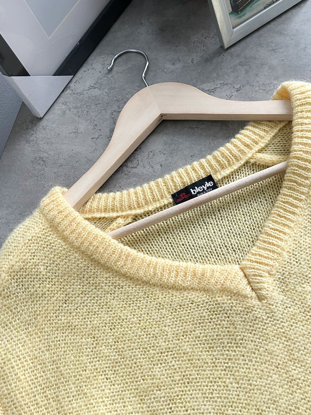 Vintage Beautiful Yellow Vintage Wool Alpaca Sweater Italian Size M / US 6-8 / IT 42-44 - 10 Thumbnail
