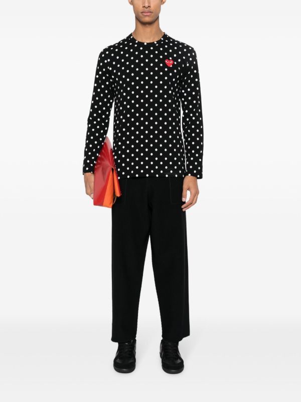 Comme des Garcons PLAY Comme Des Garcons Play Polkadot Long Sleeve t-shirt Size US S / EU 44-46 / 1 - 5 Thumbnail