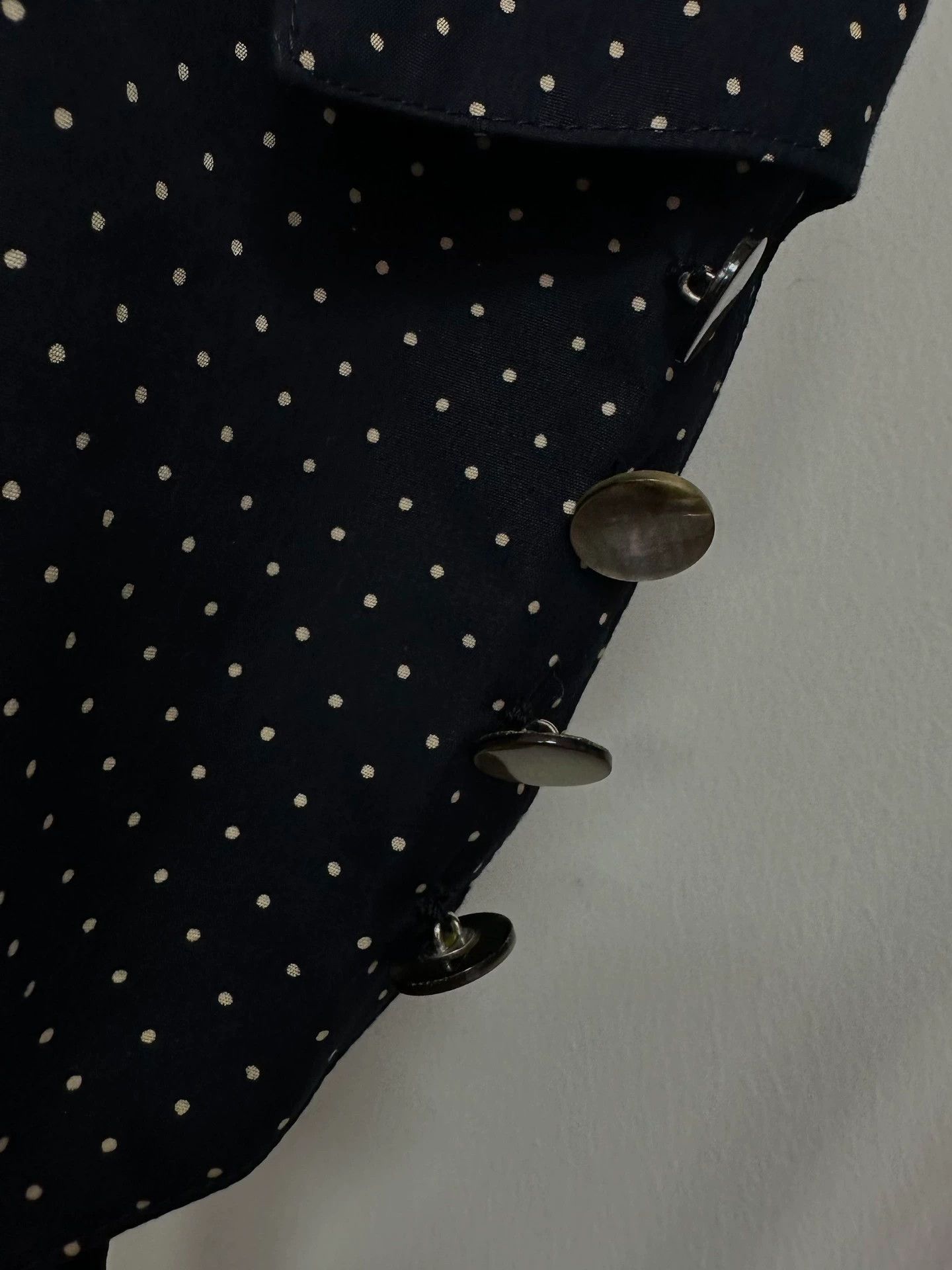 Comme des Garcons CDG 1989SS Discharge Polka Dot Blue Vest Size US M / EU 48-50 / 2 - 5 Thumbnail