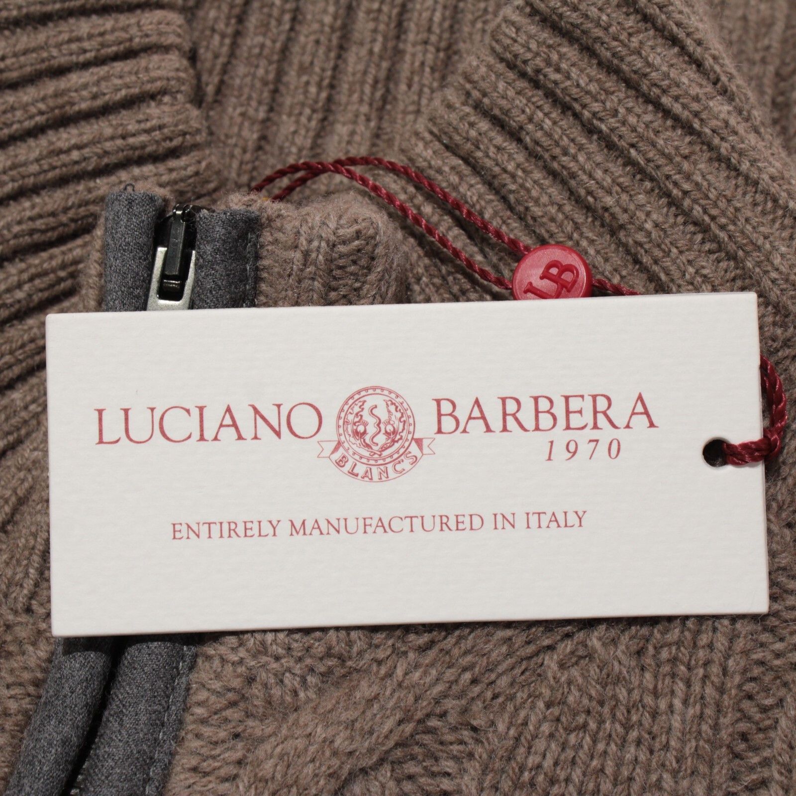 Luciano Barbera Luciano Barbera Sweater Size US M in Brown Size US M / EU 48-50 / 2 - 2 Thumbnail