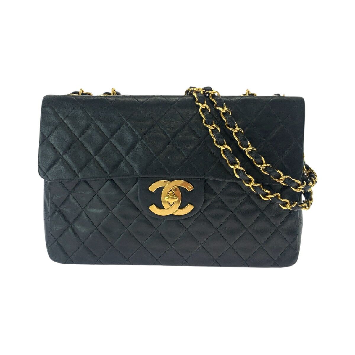 Chanel Chanel Chanel Lambskin Coco Mark Turn Lock Shoulder Bag Leather Shoulder Bag DUTY FREE for USA Size ONE SIZE - 1 Thumbnail