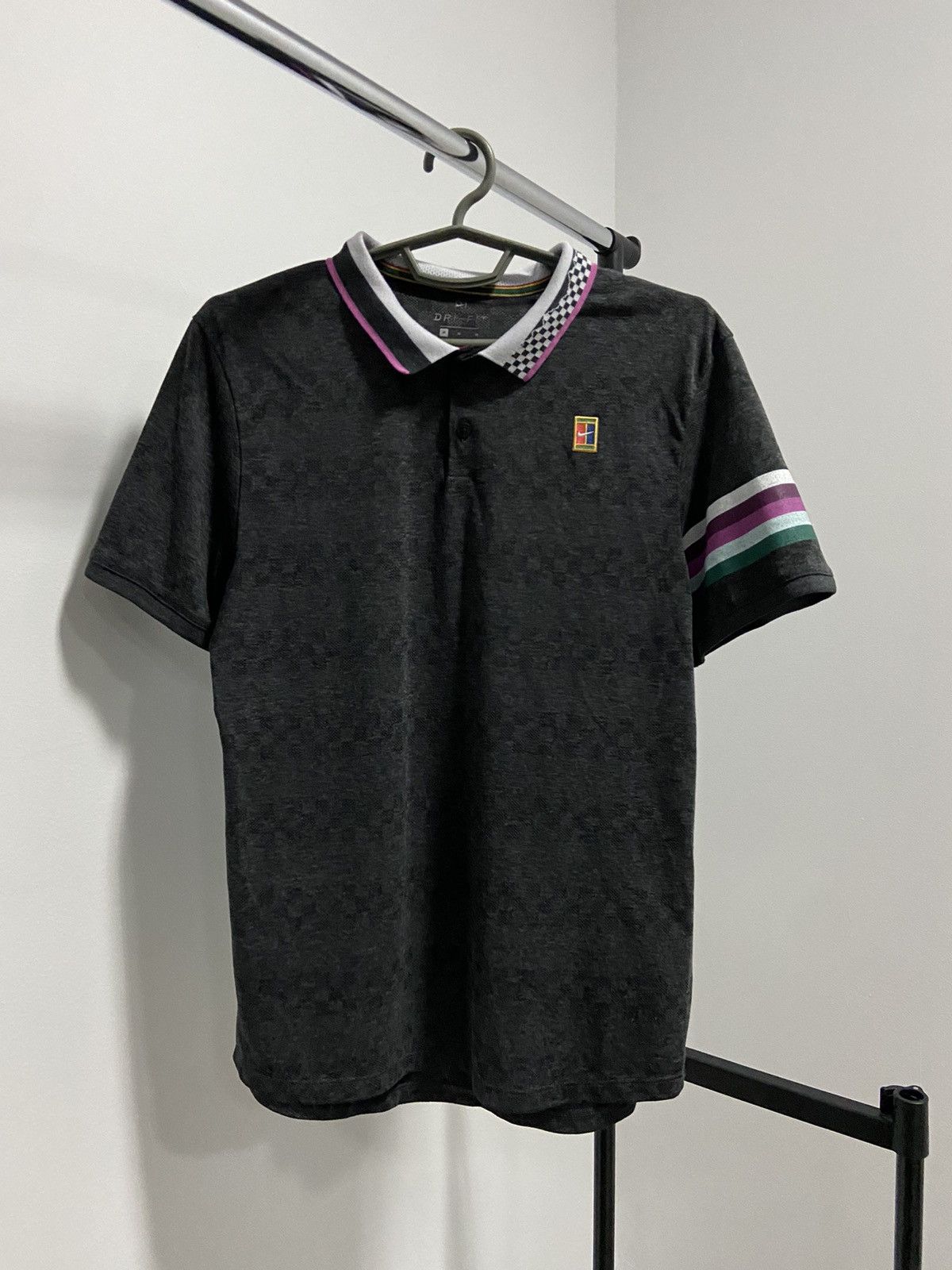 Nike × Vintage Nike Court Vintage Small logo T Shirt Polo Tennis Size US M / EU 48-50 / 2 - 1 Thumbnail