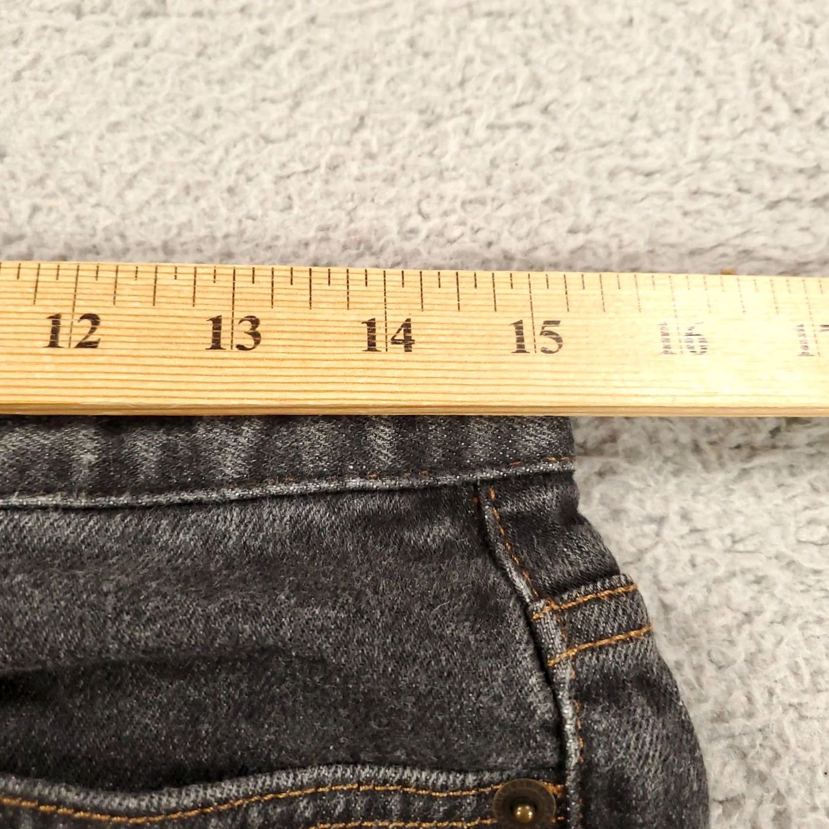 CO Lauren Jeans Co Womens Jeans Black Denim Stretch 8 30x30 Premium Size 30" / US 8 / IT 44 - 2 Thumbnail
