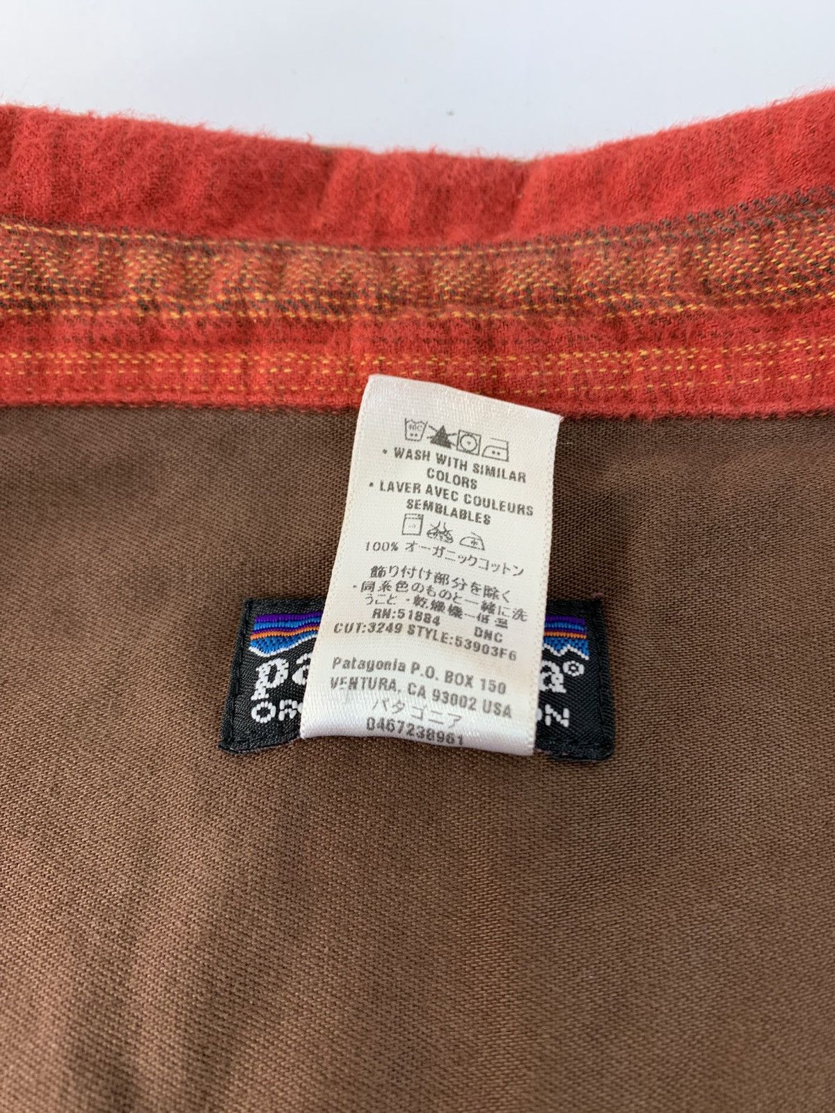 Patagonia Patagonia Red Stripe Cotton Stonewash Flannel Double Pockets Size US XL / EU 56 / 4 - 9 Thumbnail
