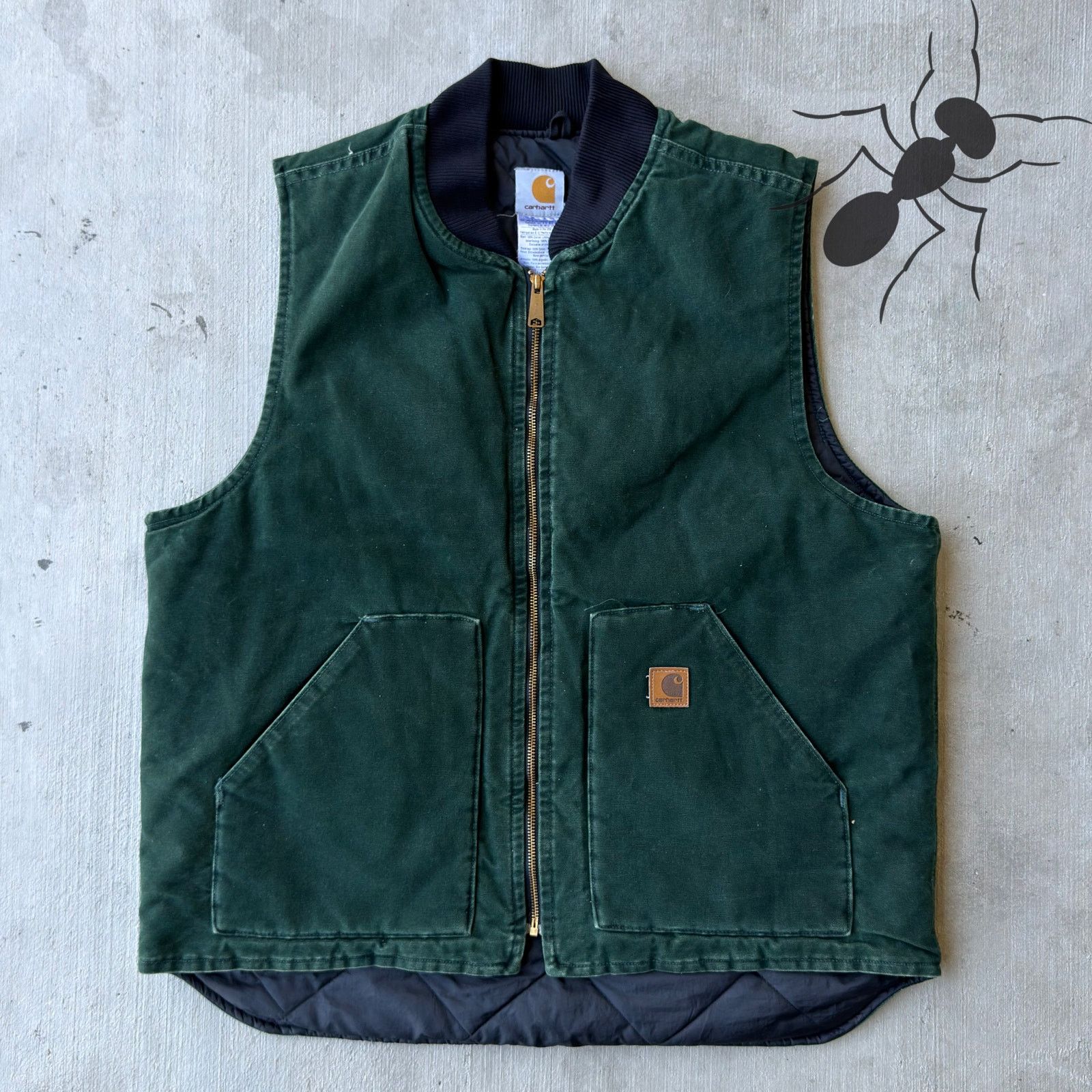 Carhartt × Vintage Carhartt V02 SPC green work wear vest Size US XL / EU 56 / 4 - 1 Thumbnail