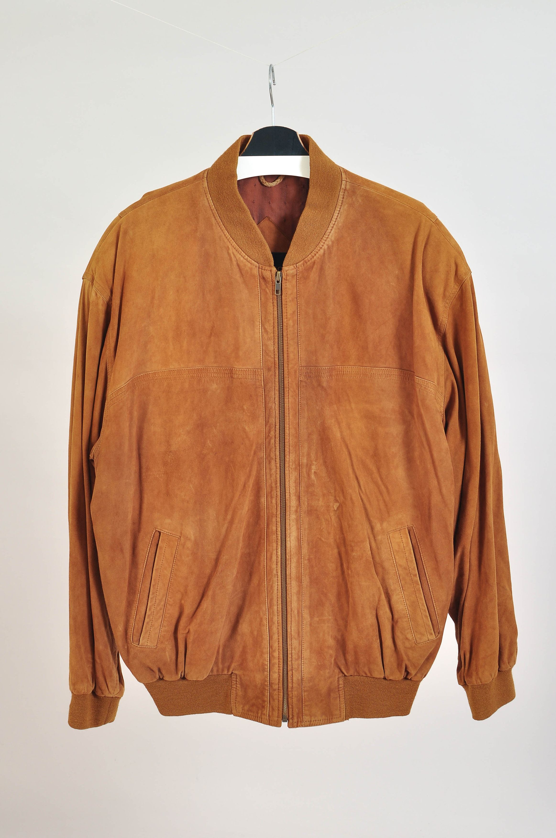 McGregor Vintage 70s suede leather bomber jacket Size US XXL / EU 58 / 5 - 1 Thumbnail