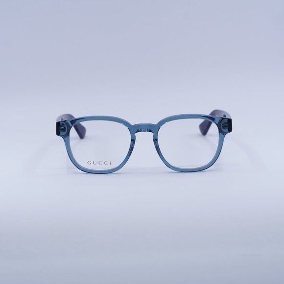 Gucci 🕶️ New Gucci GG0927O 006 Eyeglasses - Blue Frame Size ONE SIZE - 2 Thumbnail