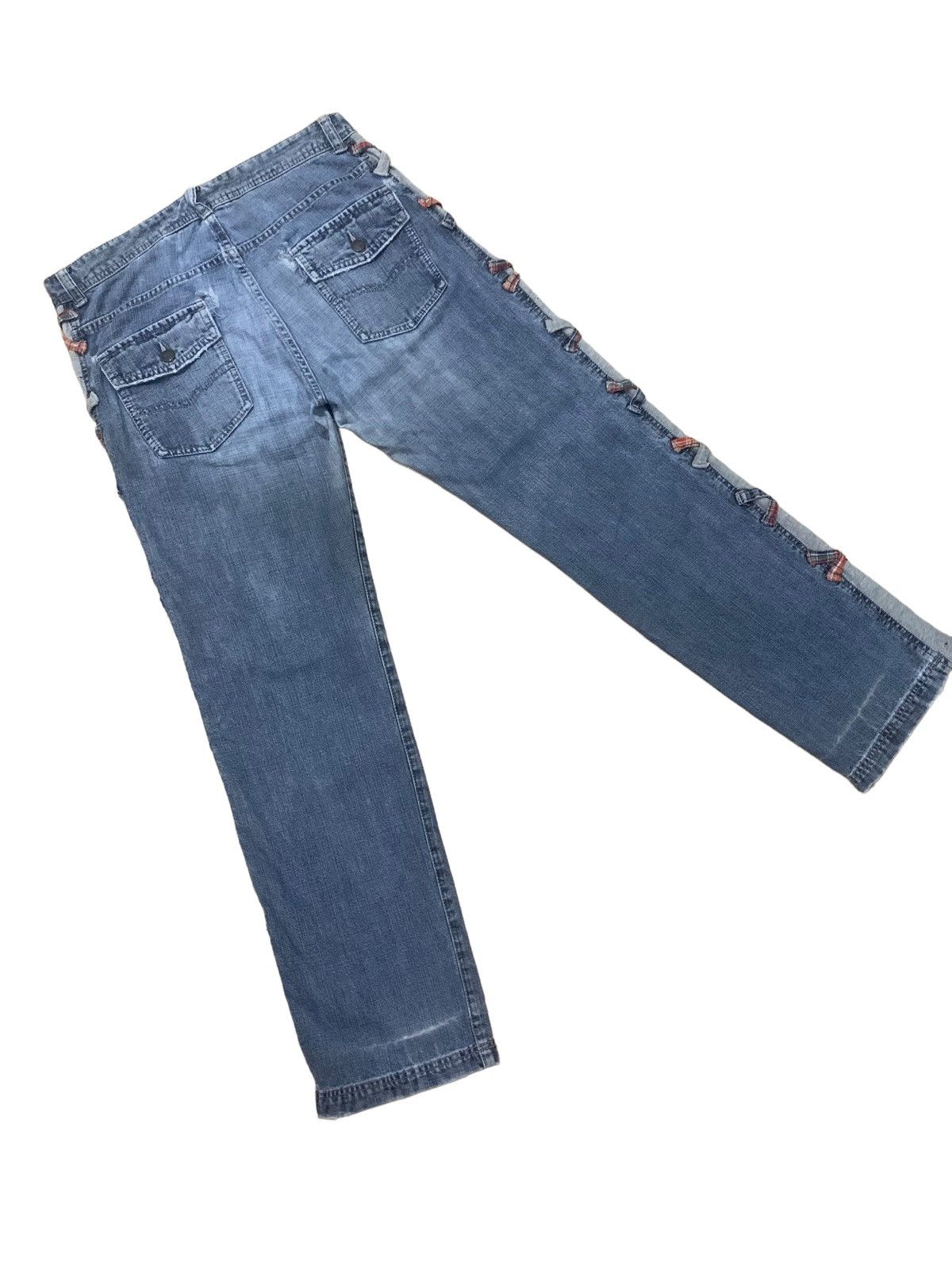 If Six Was Nine × Japanese Brand × Le Grande Bleu (L.G.B.) Vintage Punk Drug Store Bondage Jeans Size US 33 - 13 Thumbnail