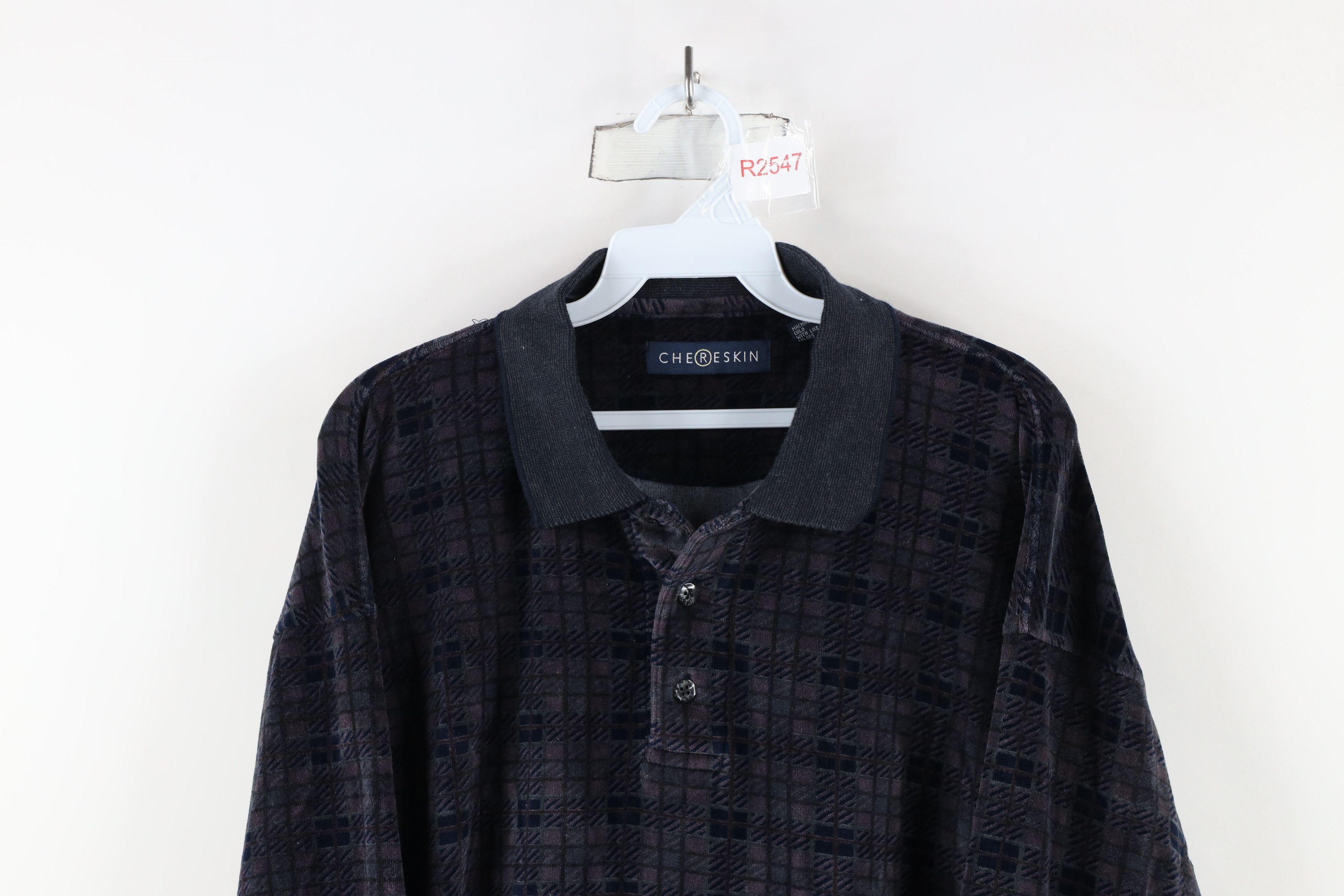 Vintage Vintage 90s Streetwear Fleece Long Sleeve Rugby Polo Shirt Size US XXL / EU 58 / 5 - 2 Thumbnail