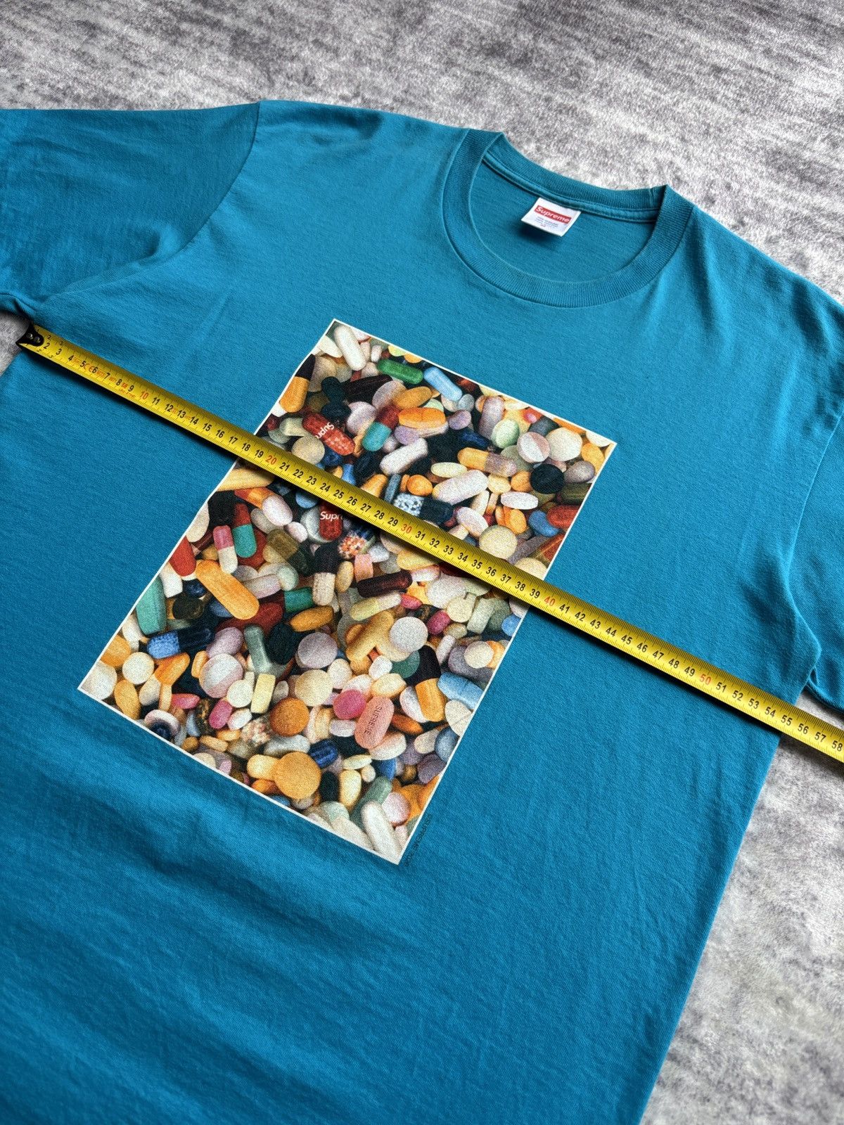 Supreme Supreme Pills Logo T-Shirt Tee Blue FW20 Size US M / EU 48-50 / 2 - 8 Thumbnail
