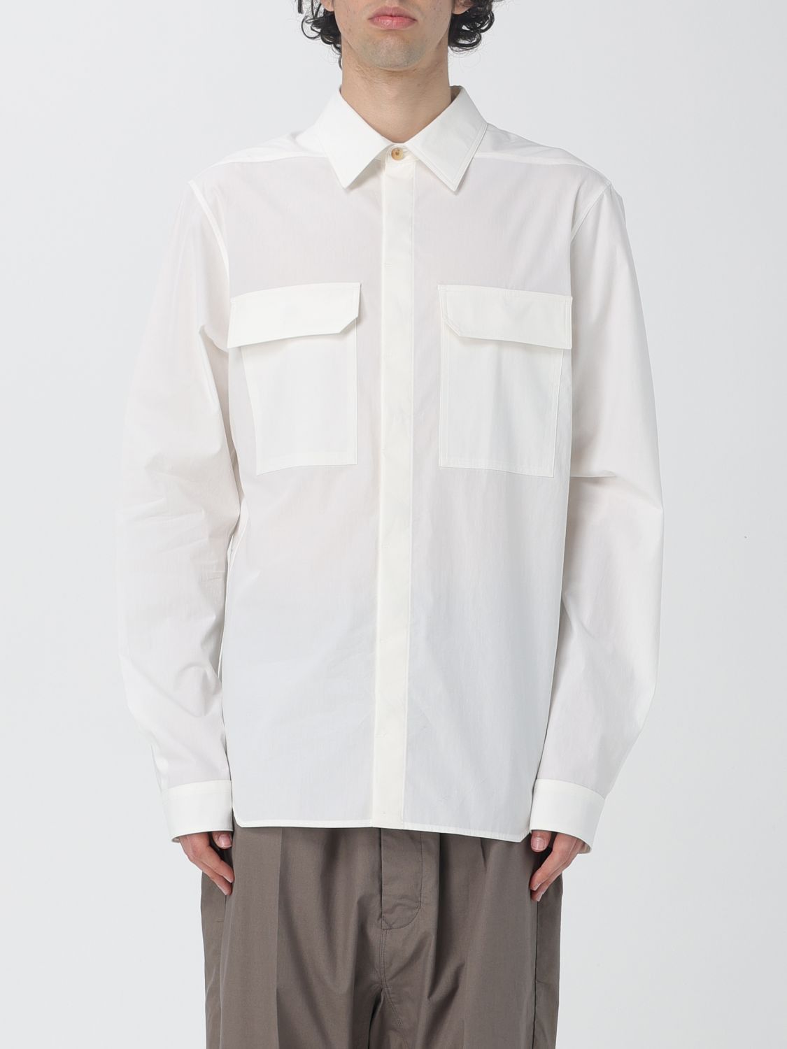 image of Rick Owens Shirt Men Milk (Size Medium)