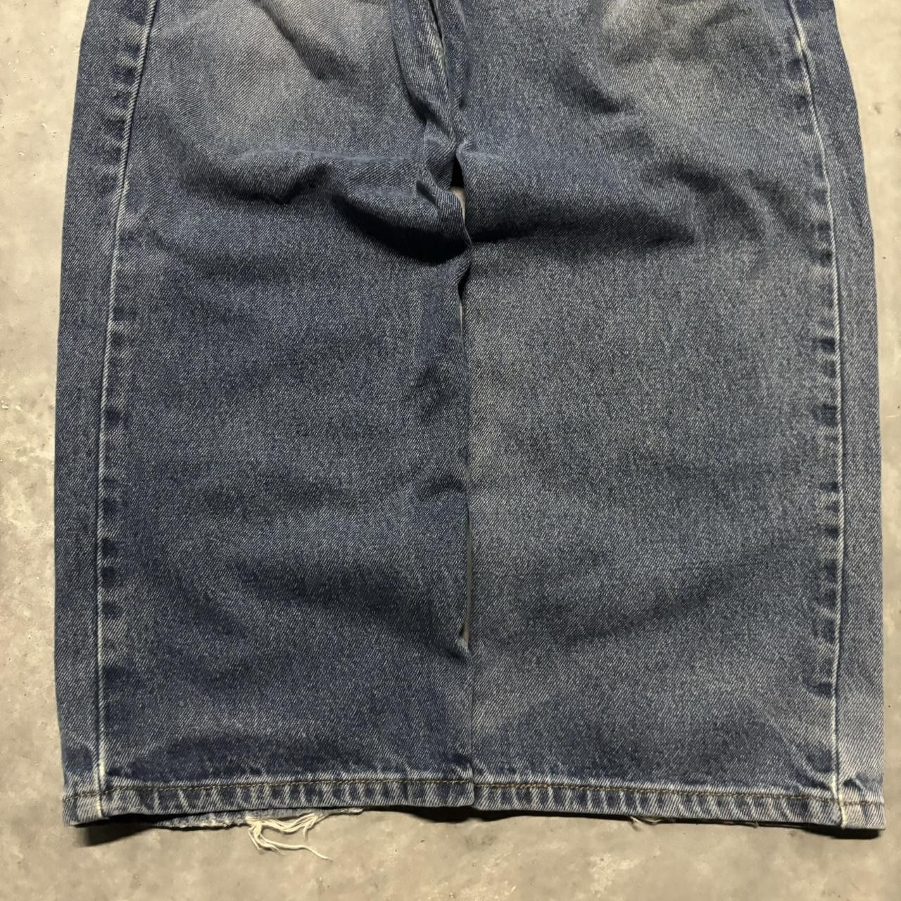 Japanese Brand × Vintage Crazy Vintage Y2K/2000s Grunge Dark Wash Skater Denim Jeans! Size US 34 / EU 50 - 6 Thumbnail