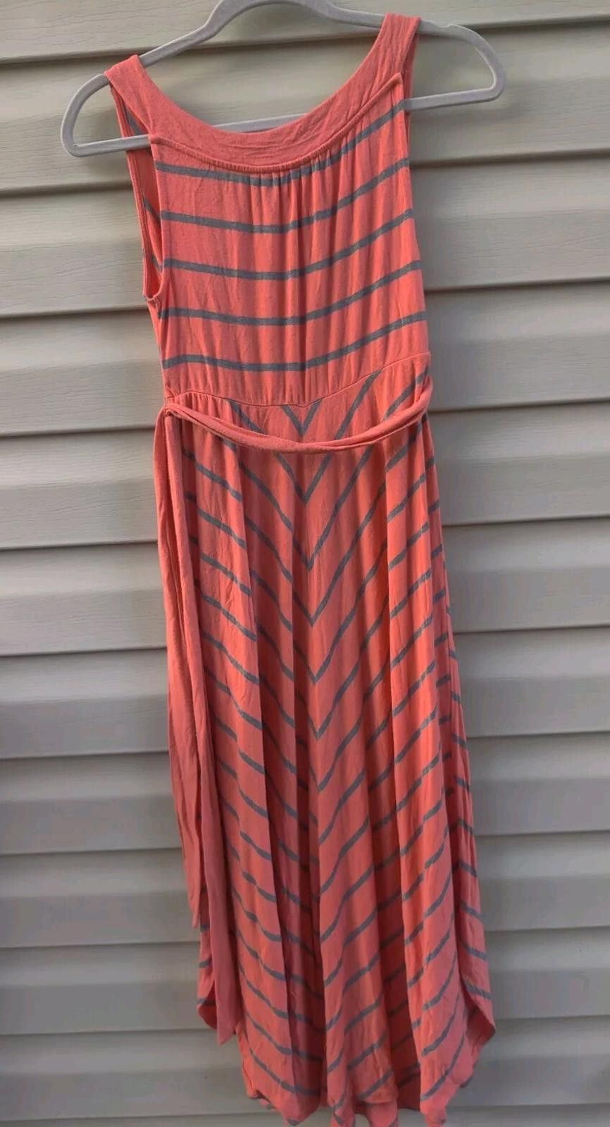 Other Liz Lang Maternity Womens Size XS TP Maxi Dress Orange Gray Size XS / US 0-2 / IT 36-38 - 4 Thumbnail
