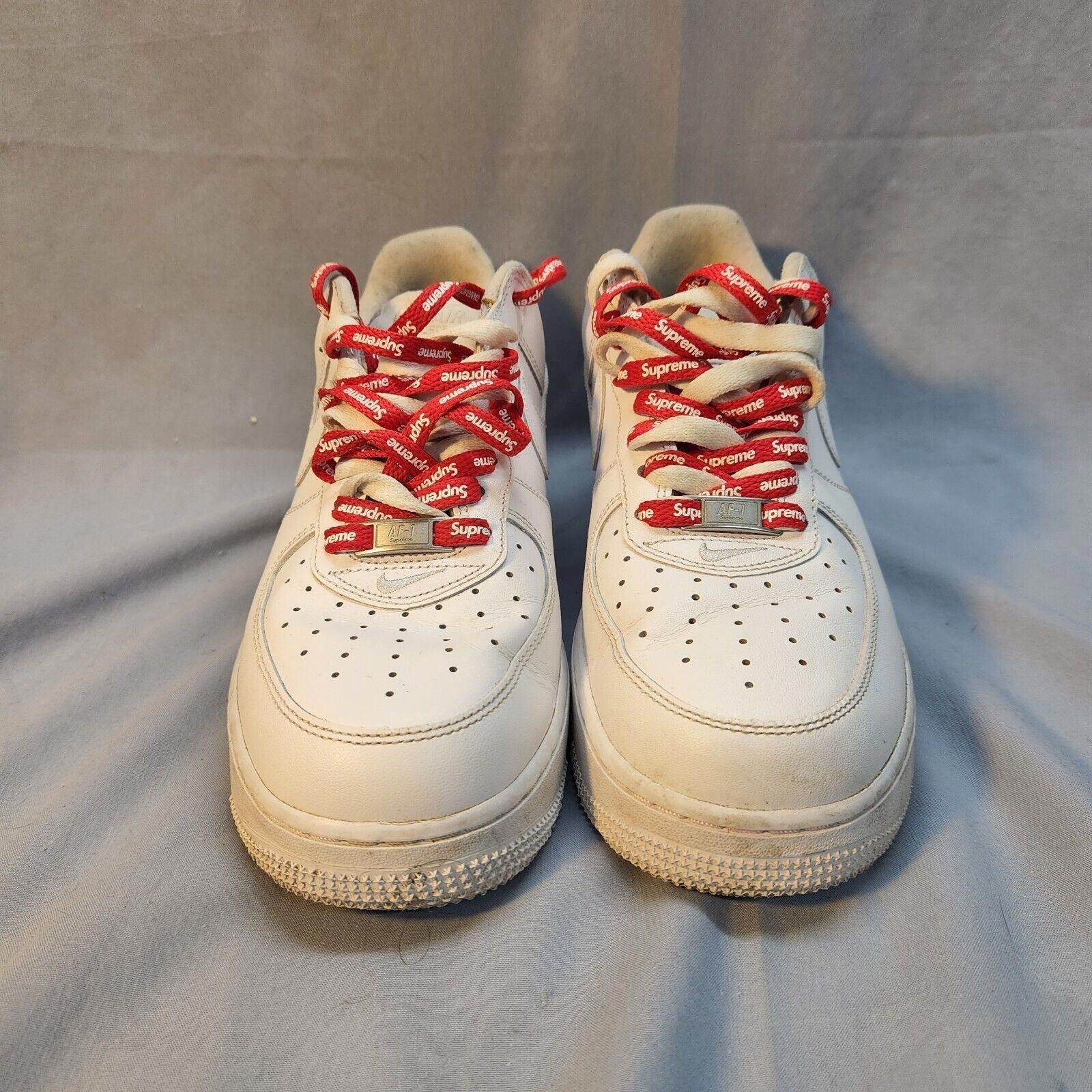 Nike Nike Air Force 1 Low Supreme White CU9225-100 Men Size 9 Size US 9 / EU 42 - 2 Thumbnail