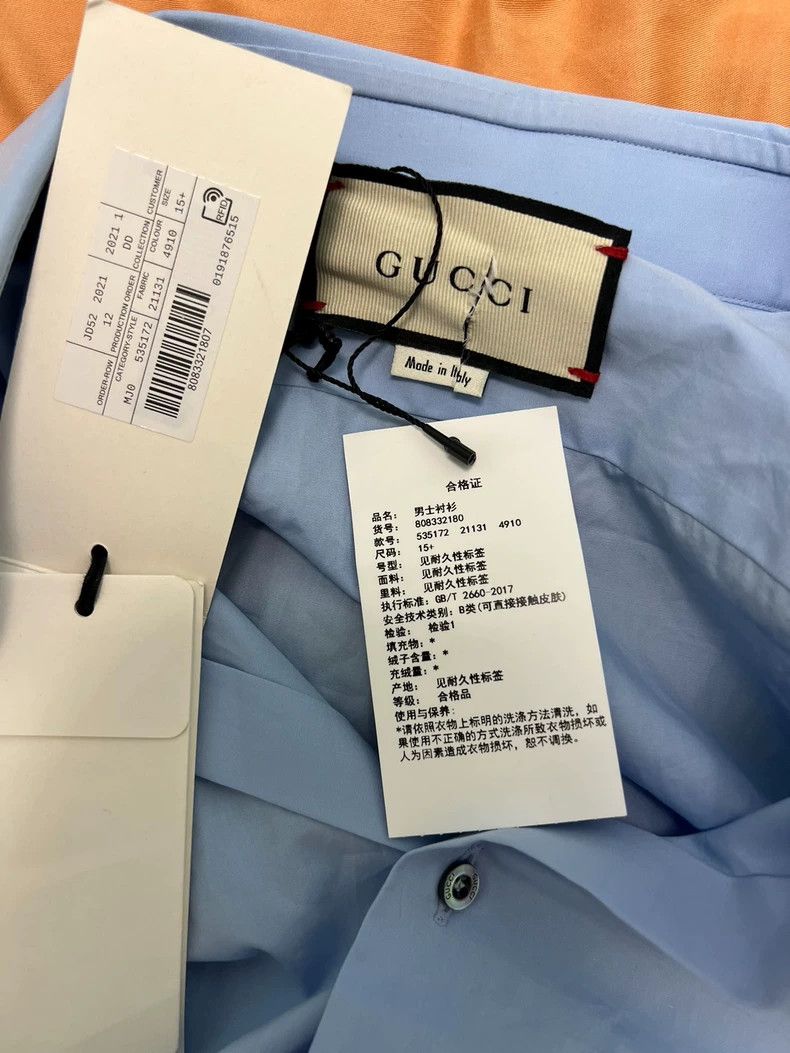 Gucci Gucci Suze 15+ Blue long-sleeved shirt size 15+ 2502-Nexta Size US XS / EU 42 / 0 - 3 Thumbnail
