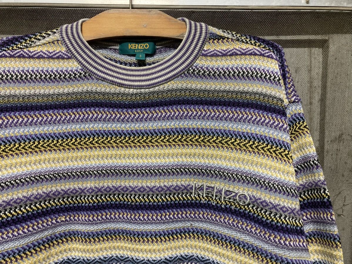 Kenzo Vintage Kenzo Yarn Knitwear Tshirt Size US M / EU 48-50 / 2 - 2 Thumbnail
