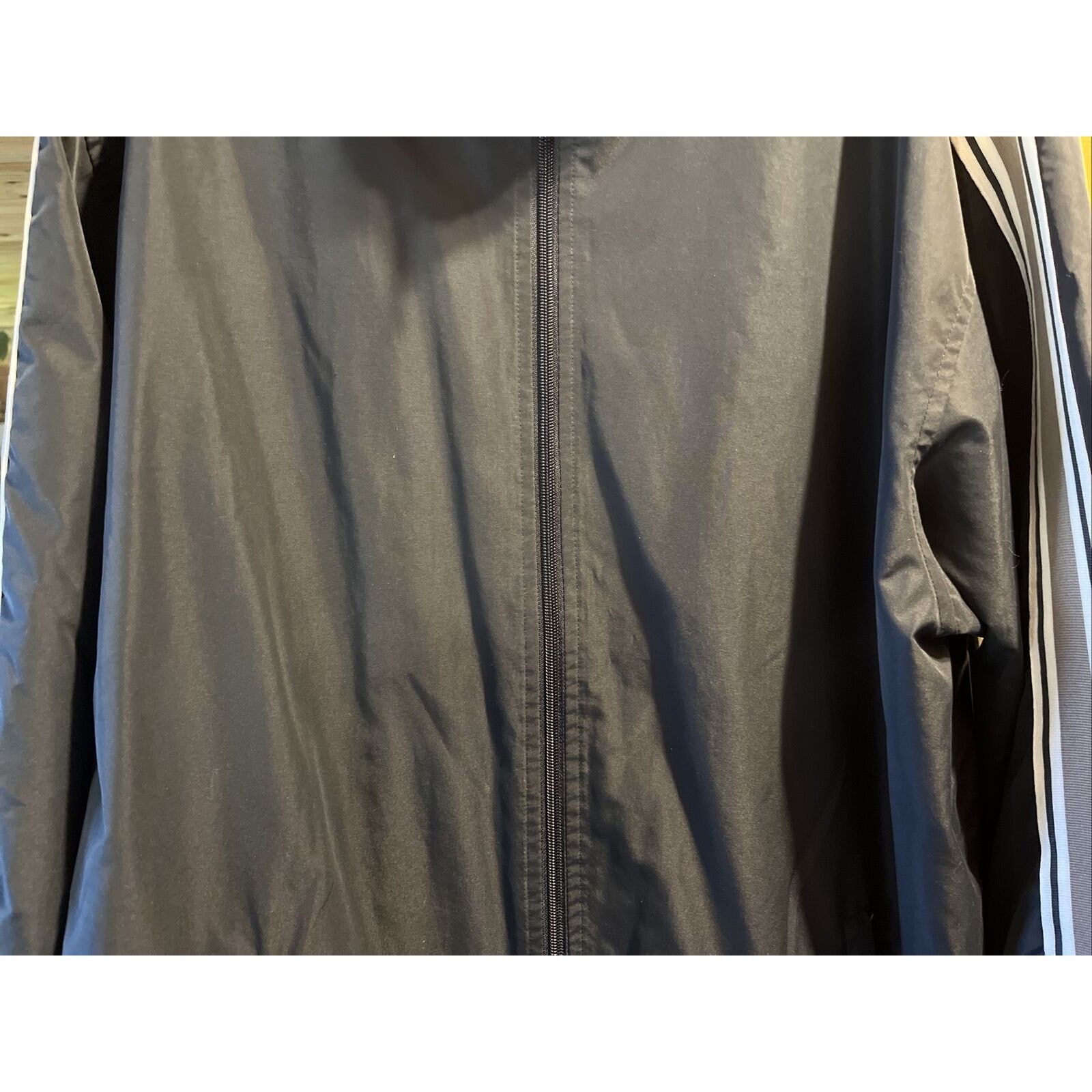 Tek Gear Tek Gear Men’s L Navy LS Zip up Mesh Nylon Poly Track Jacket Size US L / EU 52-54 / 3 - 5 Thumbnail