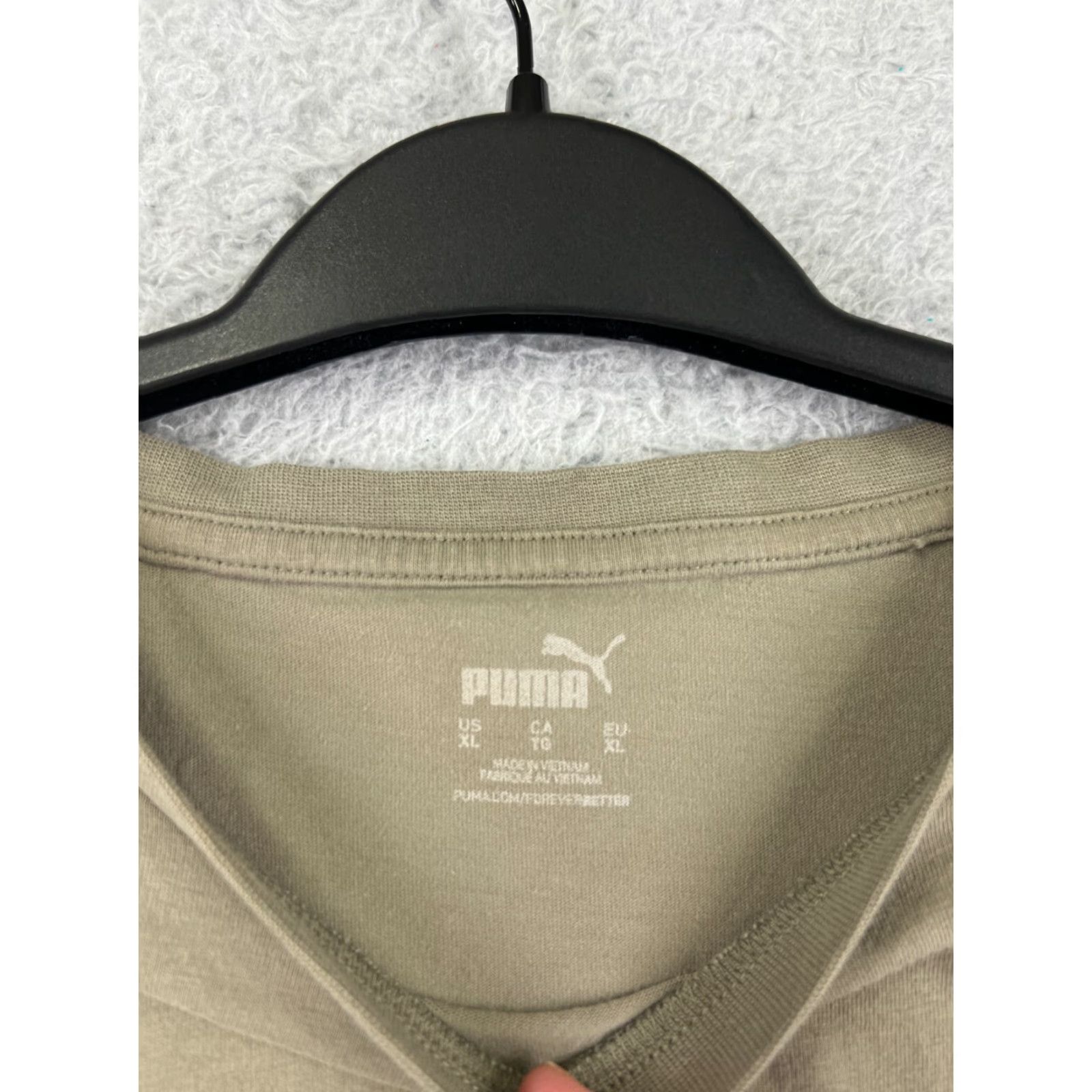 Puma Puma Shirt Mens XL Beige Camouflage Crew Neck Cotton Jersey One Shot Logo Size US XL / EU 56 / 4 - 4 Thumbnail