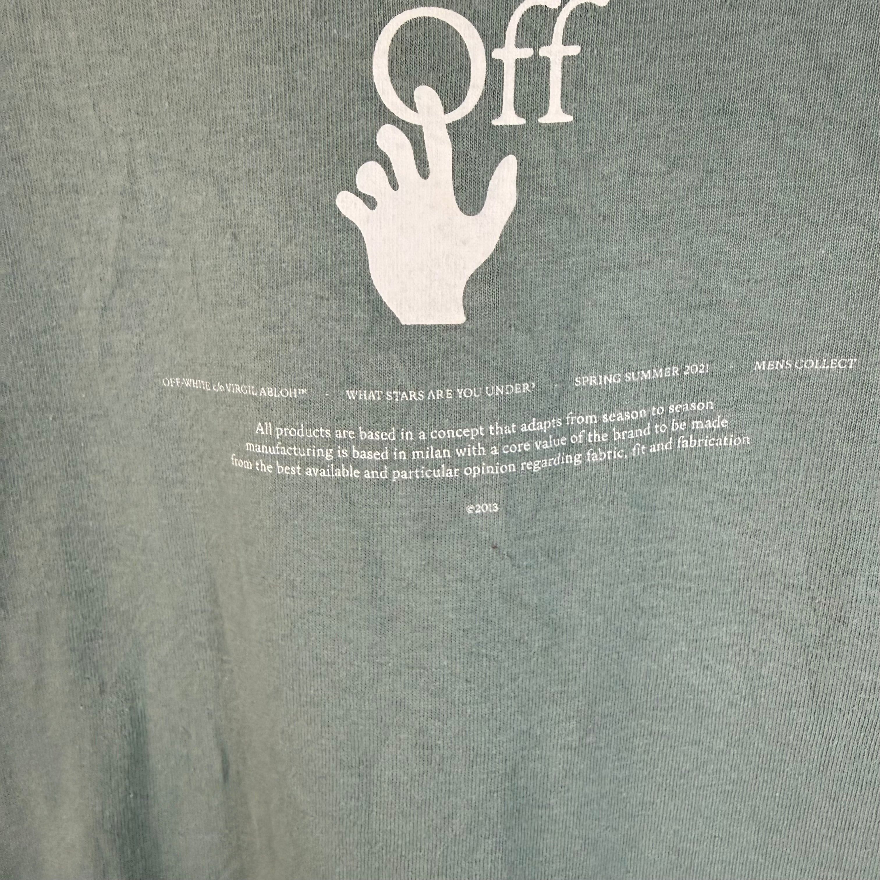 Off-White Off-White Graff Jade Green Tee Size Large Size US L / EU 52-54 / 3 - 3 Thumbnail
