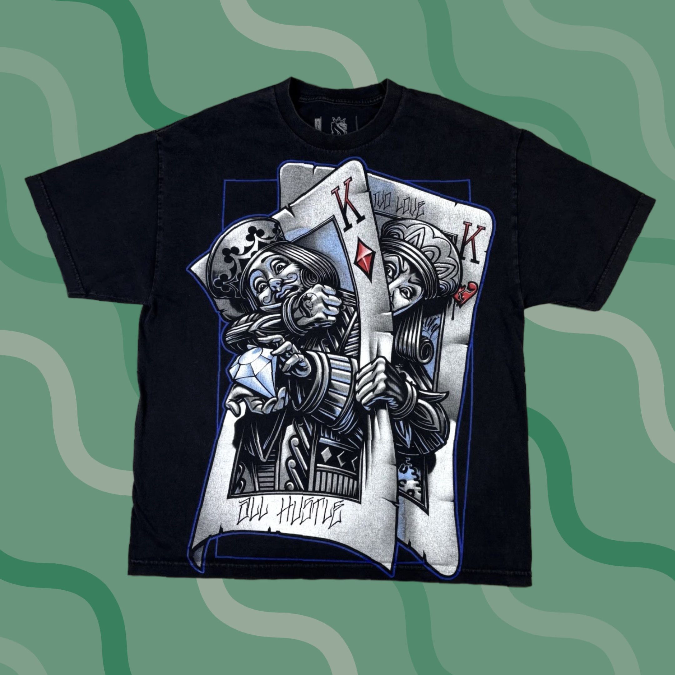 Vintage OG OBEL Men Shirt XL Black King of Hearts Logo Graphic Tee Short Sleeve Crew Neck T-Shirt Size US XL / EU 56 / 4 - 1 Thumbnail