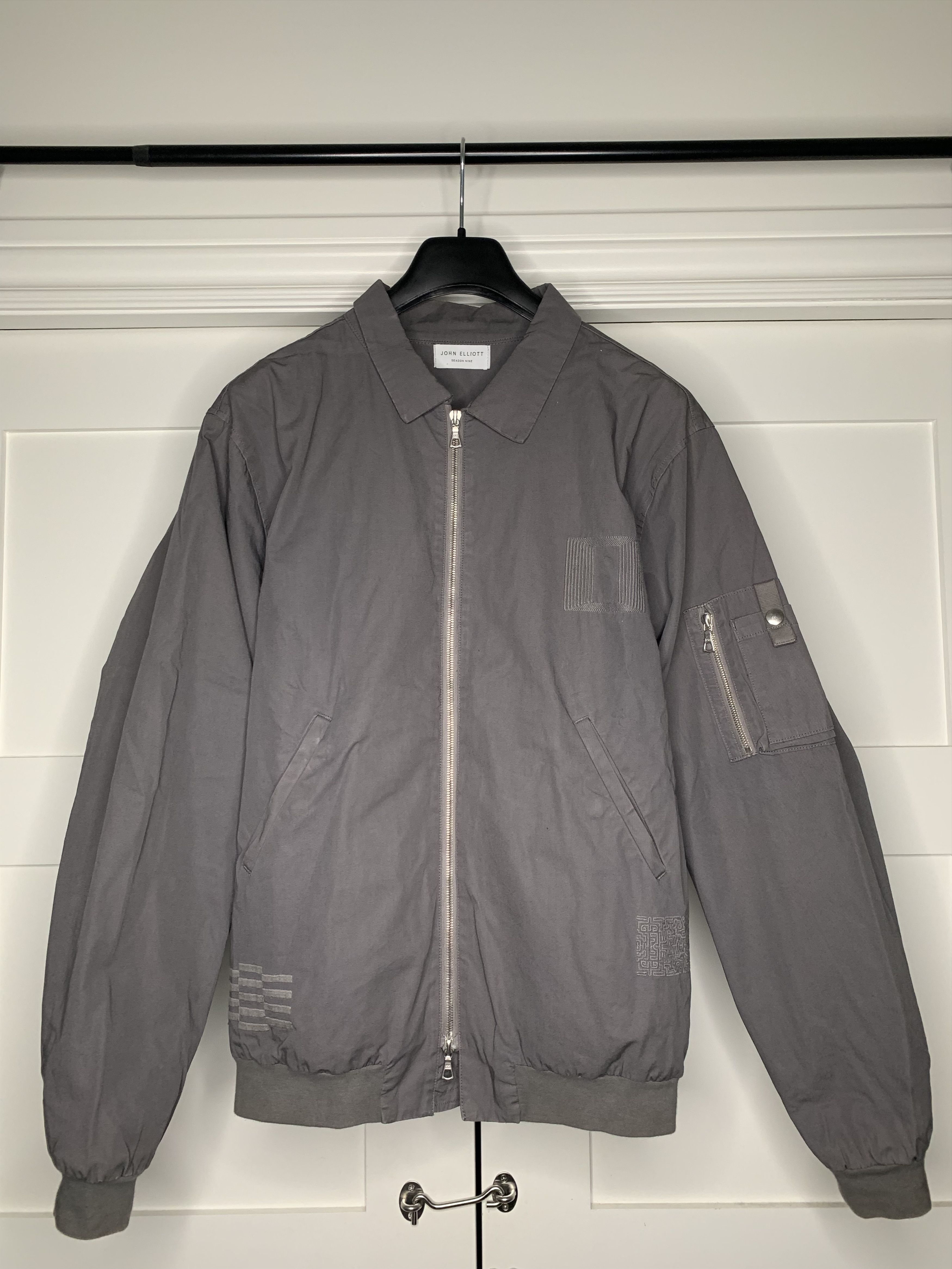 John Elliott John Elliott Gray Bomber Jacket Size US XL / EU 56 / 4 - 1 Thumbnail