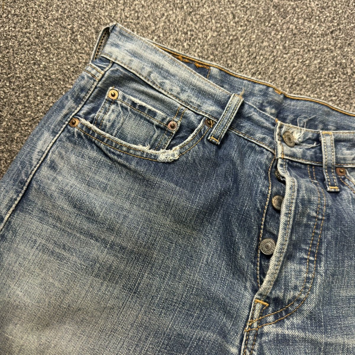 Levi's Vintage Y2K Levis 501 Distressed Aging Denim W29 Size US 29 - 12 Thumbnail