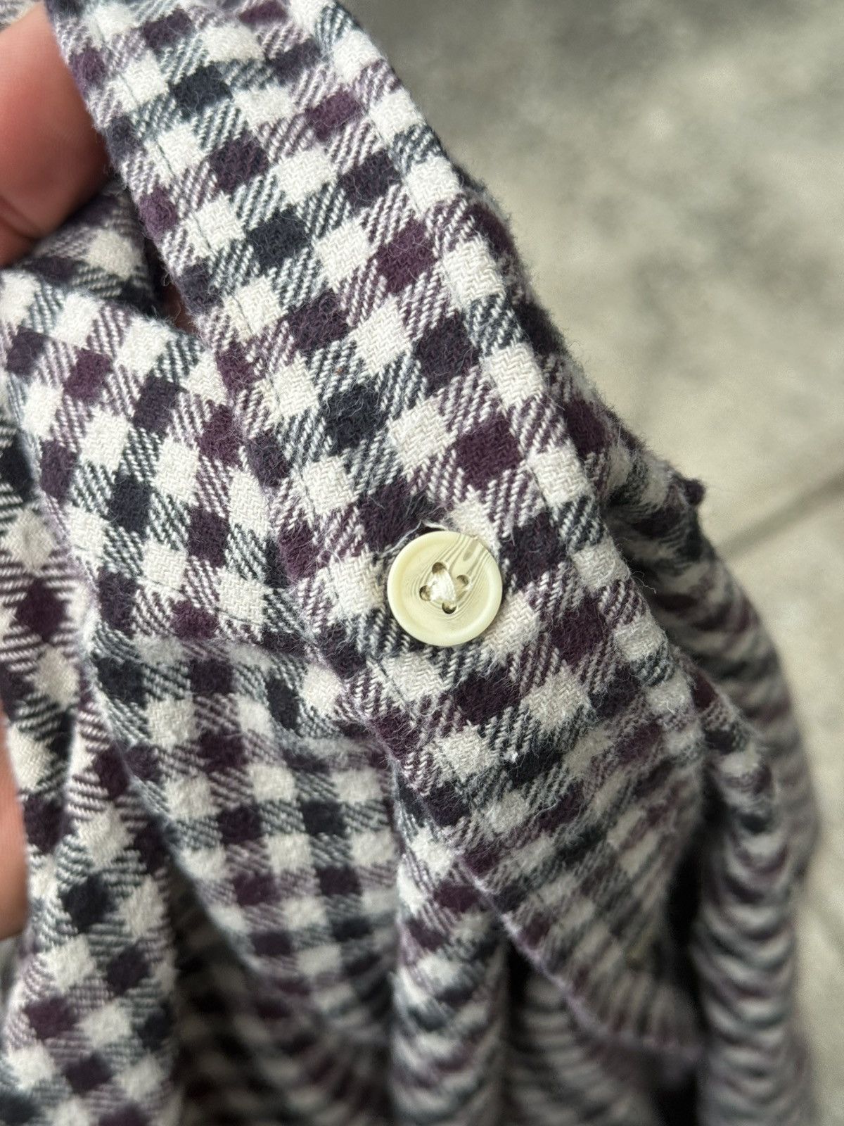H&M Houndstooth Relaxed Fit Premium Cotton Flannel Shirt Size US M / EU 48-50 / 2 - 4 Thumbnail