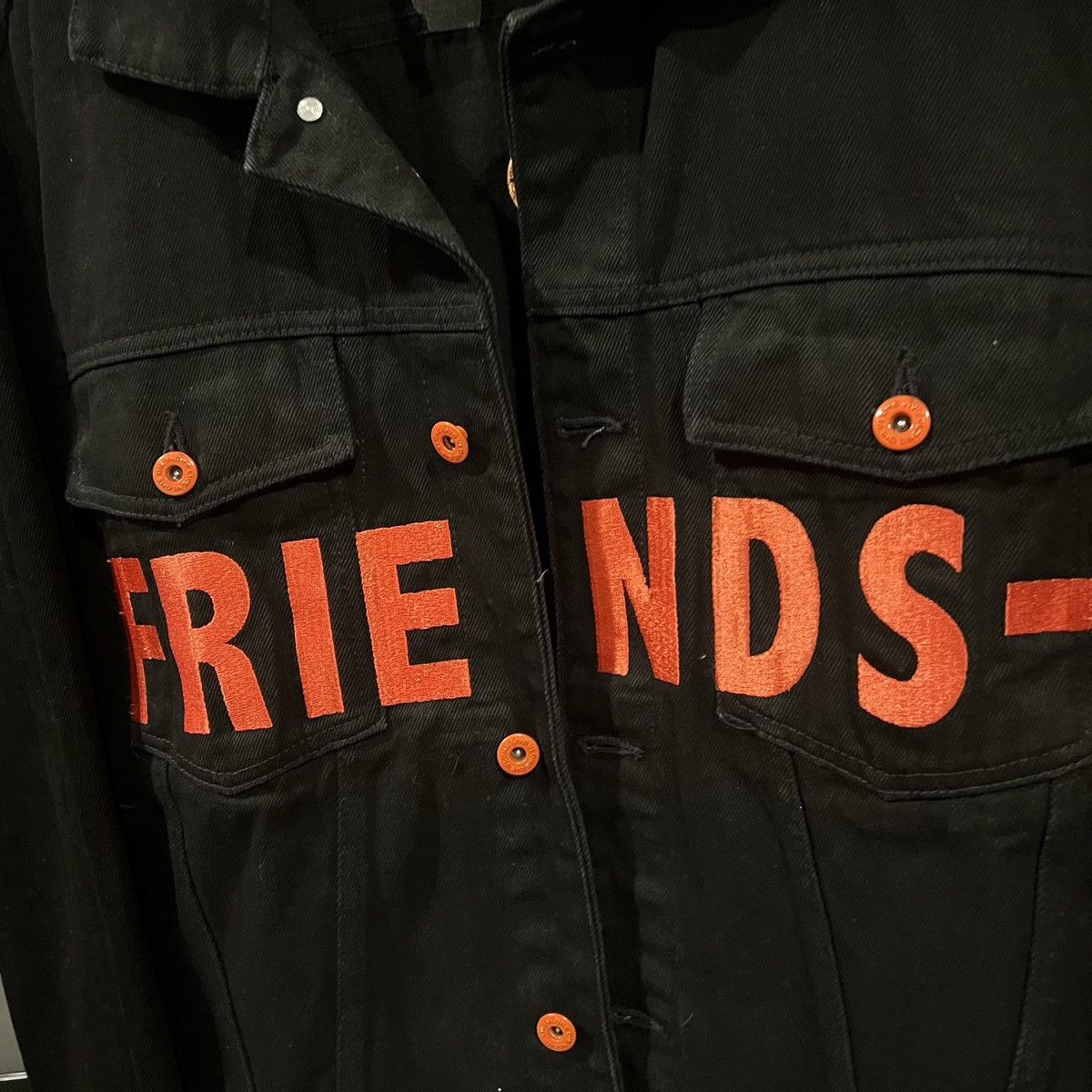 Vlone Vlone Friends Denim Jacket Size US XL / EU 56 / 4 - 9 Thumbnail