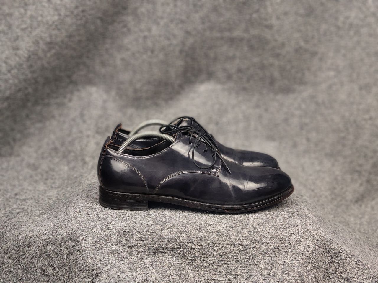 MoMA Moma Design Patent leather Navy lace-up avant garde Shoes Size US 8 / EU 41 - 1 Thumbnail