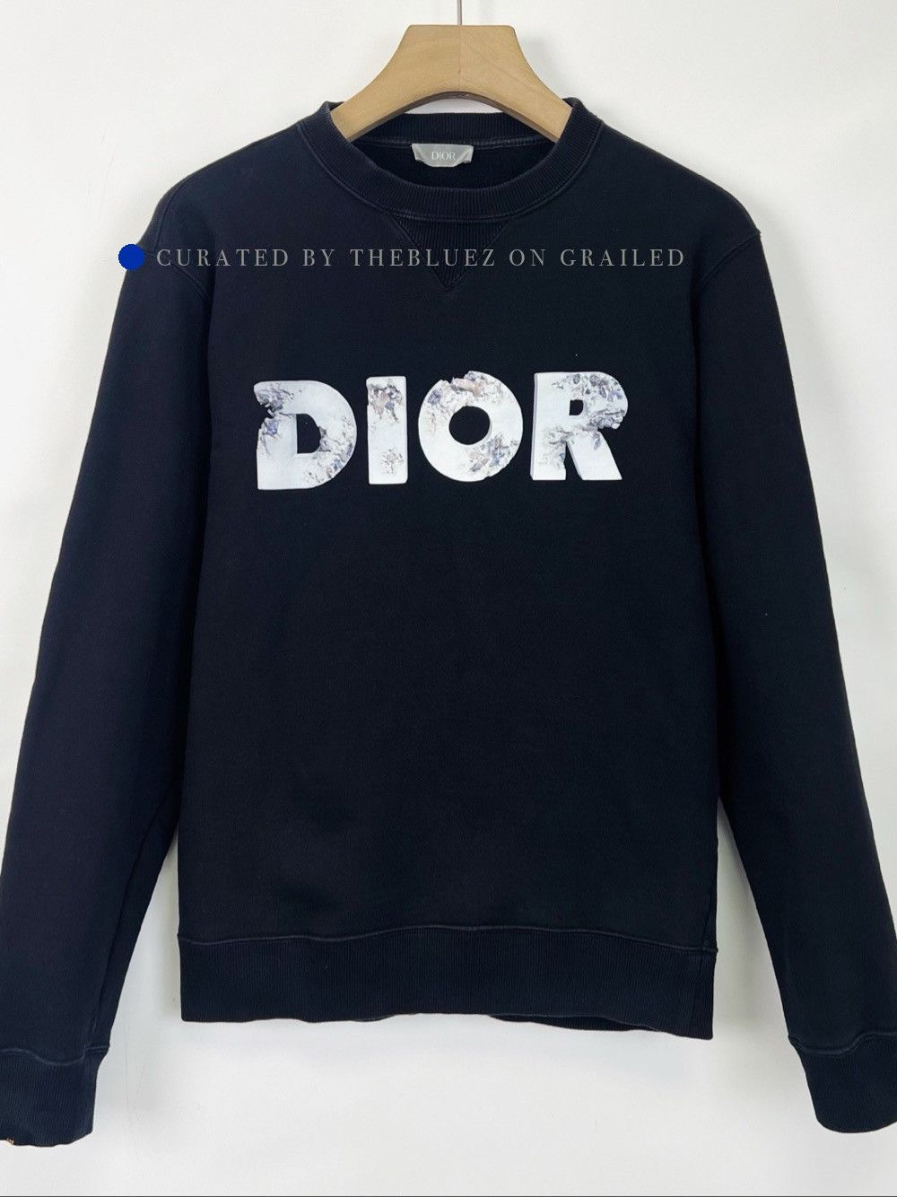 Dior Logo Sweatshirt with Daniel Arsham Collaboration Size US XS / EU 42 / 0 - 1 Thumbnail