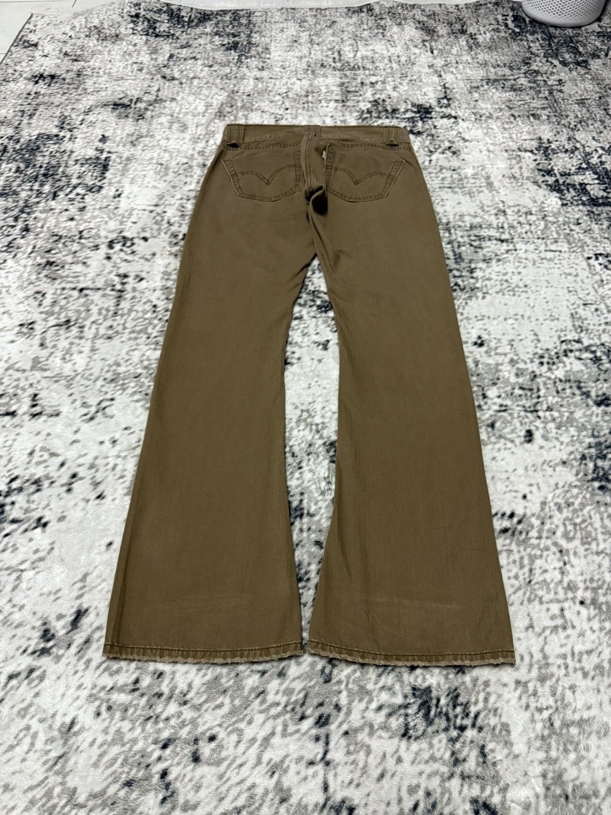 Levi's Vintage Levis Tab Twills Bush Pocket Low Rise Flare Jeans Size 28" / US 6 / IT 42 - 2 Thumbnail