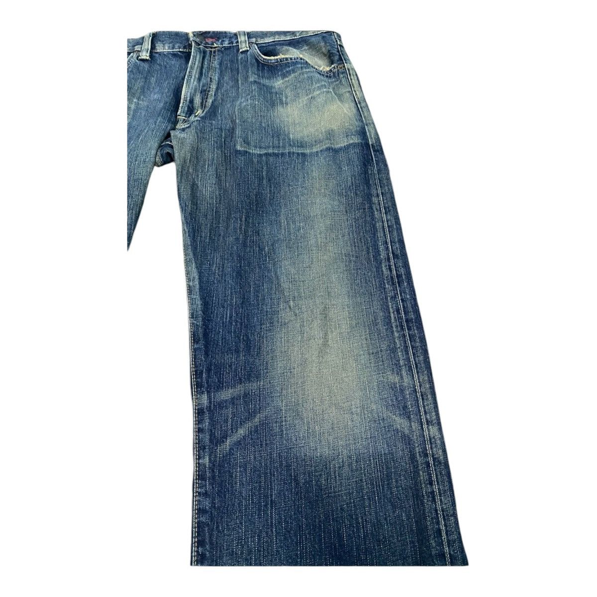 Edwin × Japanese Brand × Vintage Edwin Lot 504 Regular Straight Cut Pants Indigo Jeans Size US 36 / EU 52 - 5 Thumbnail