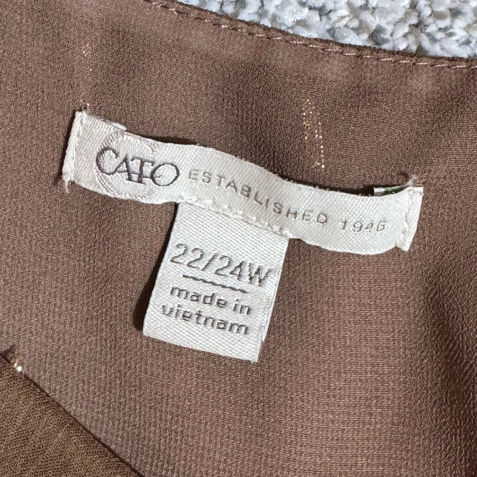 Other Cato Babydoll Top Plus 22/24W Boho Tiered Feminine Romantic Size 3XL / US 20-22 - 5 Thumbnail