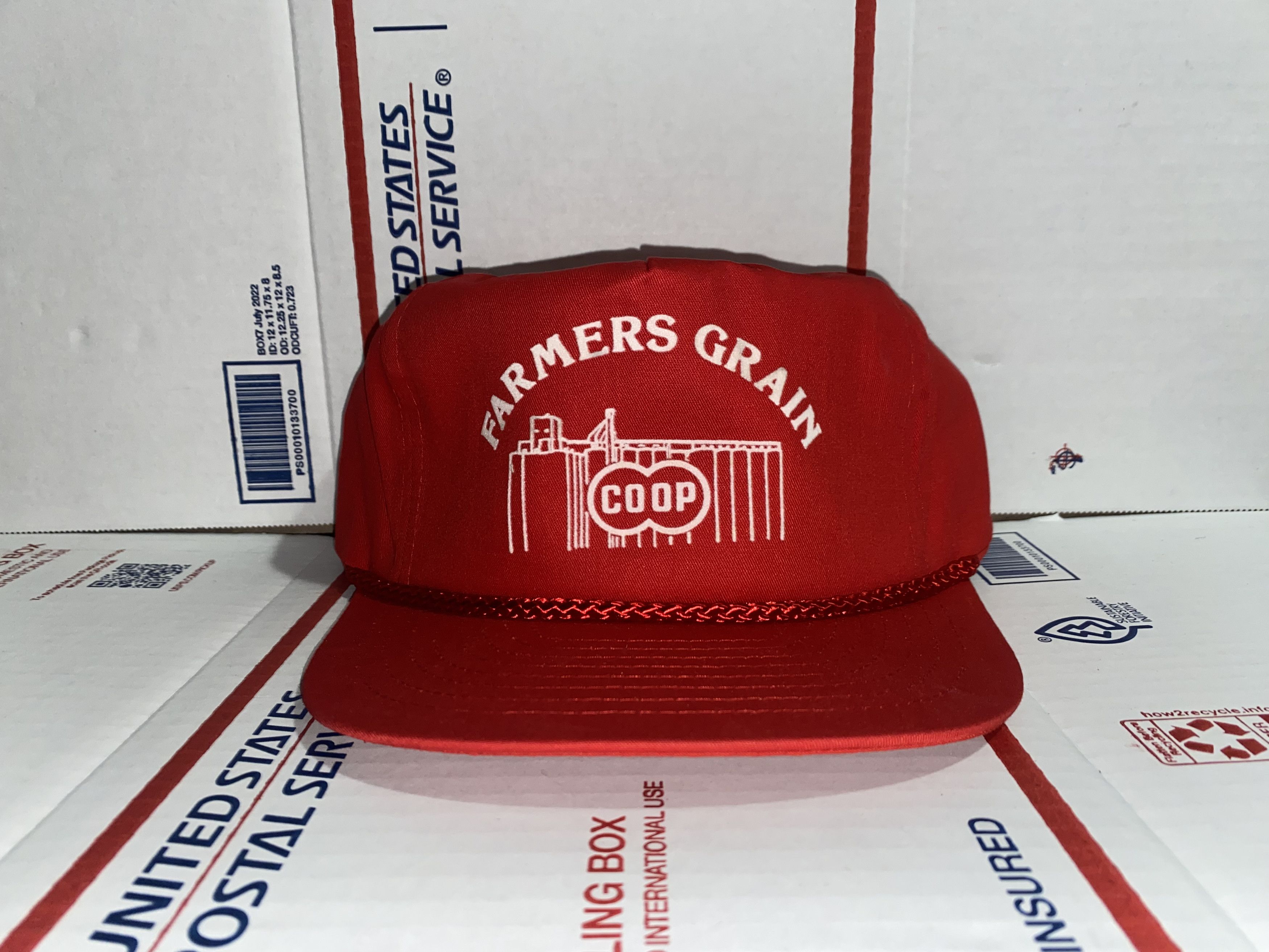 Nissan vtg Farmers Grain CO-OP Farming Cooperative hat Cap 1990s AG Size ONE SIZE - 1 Thumbnail