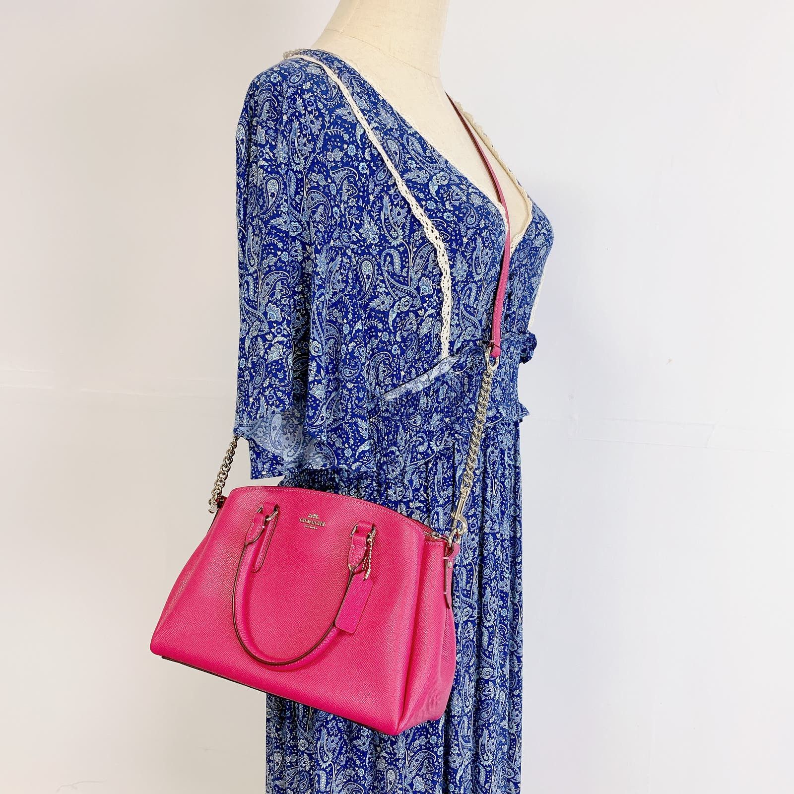 image of Coach F28977 Mini Sage Carryall In Cerise in Pink, Women's