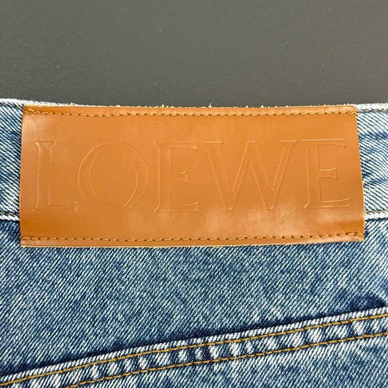 Loewe LOEWE Blue washed knee logo jeans Size 42" / US 20 - 7 Thumbnail
