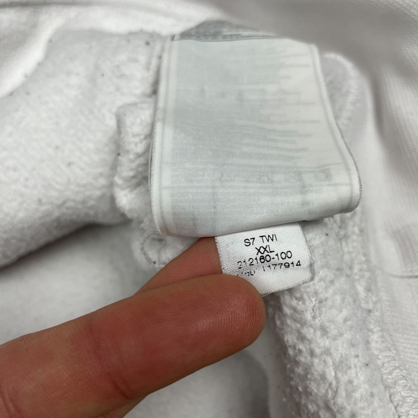Nike × Vintage Nike Spellout Men's White Fleece Lined Pullover Hoodie XXL Size US XXL / EU 58 / 5 - 11 Thumbnail