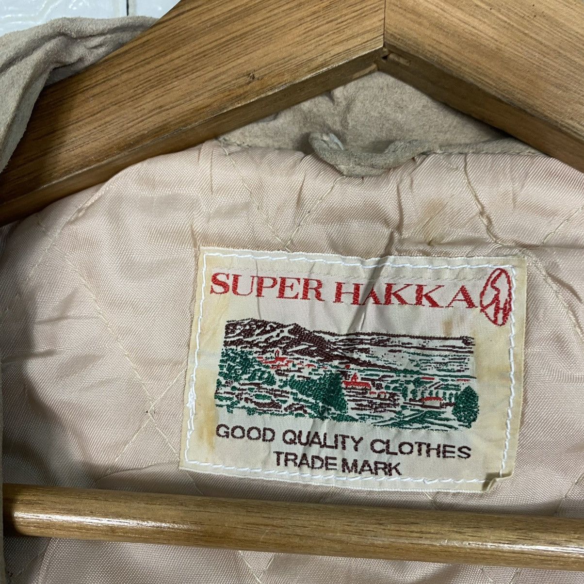 Japanese Brand 🔥VEST BIKER LEATHER JACKET DOUBLE COLLAR SUPER HAKKA JAPAN Size US S / EU 44-46 / 1 - 19 Thumbnail