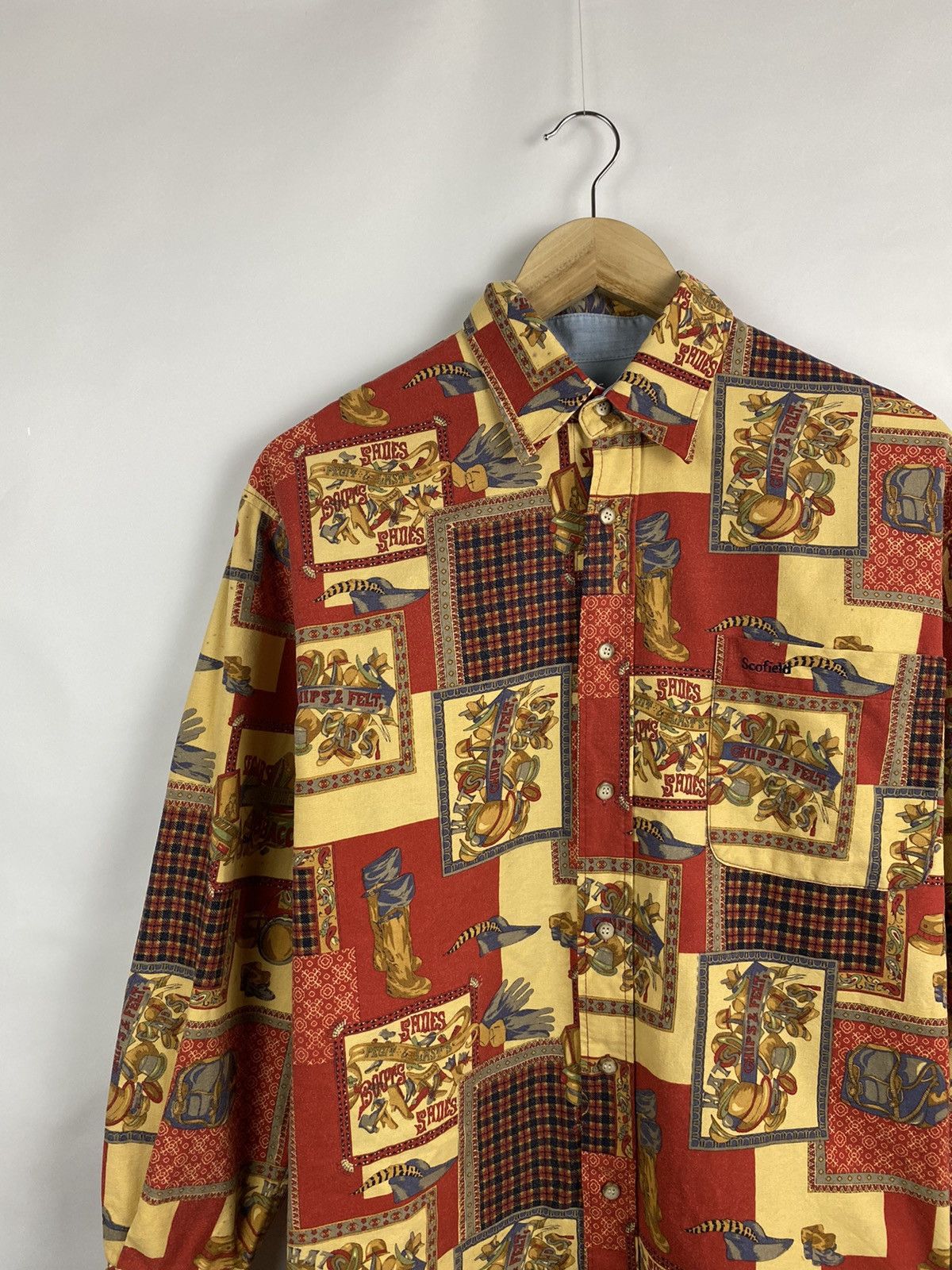 Designer Vintage 90s Scofield Hunting Luxury Shirt Rare Retro Hype Size US M / EU 48-50 / 2 - 3 Thumbnail
