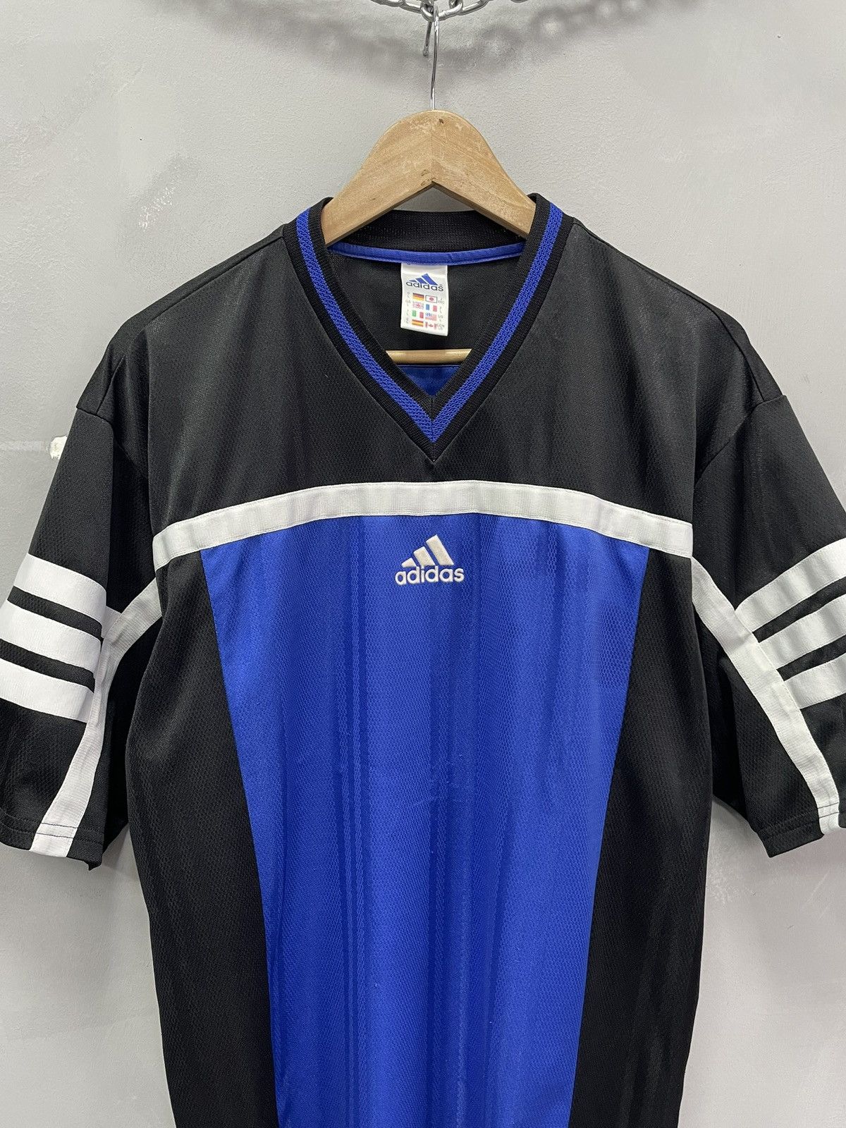 Adidas Adidas Vintage T-Shirt Blue west germany Y2K style Soccer Size US L / EU 52-54 / 3 - 2 Thumbnail