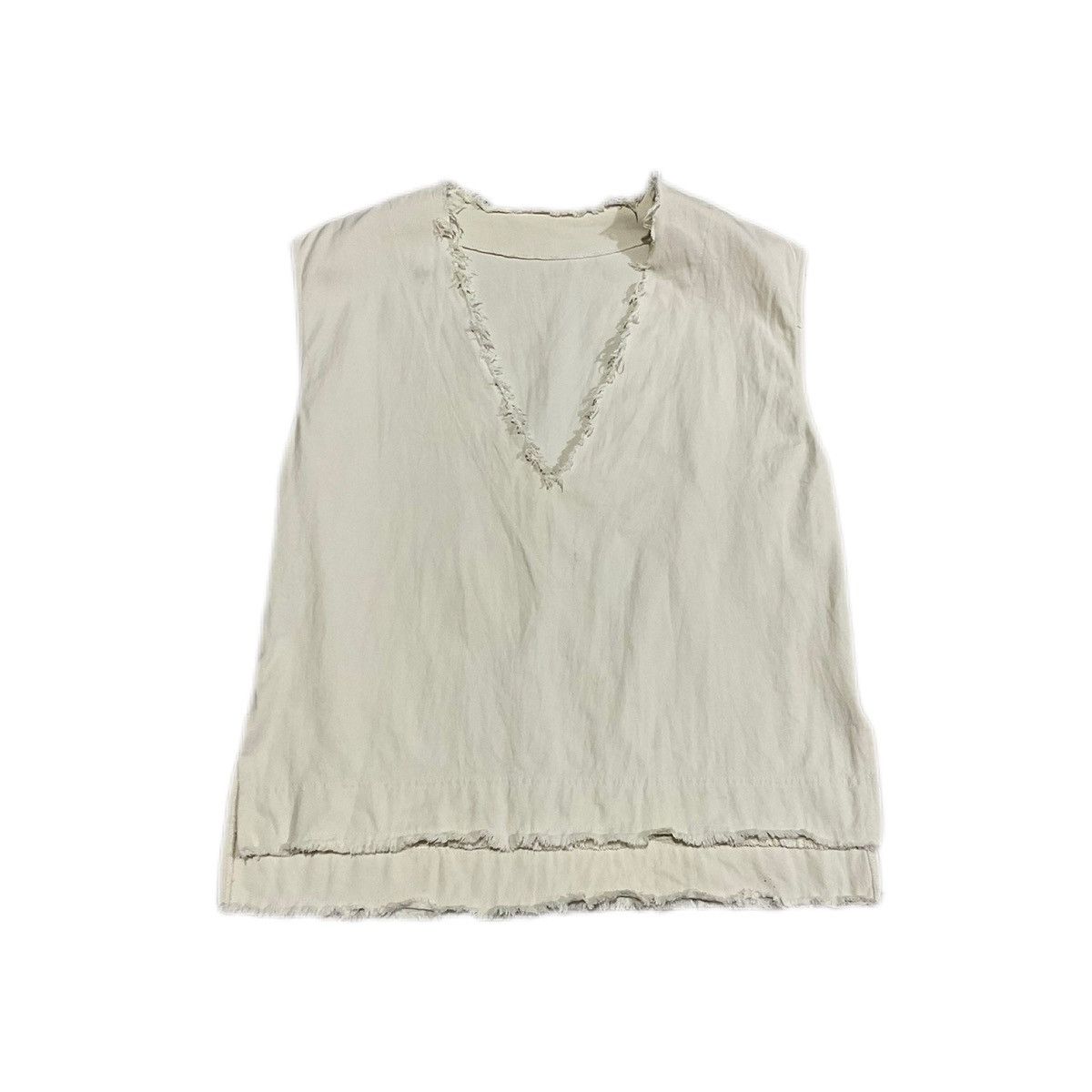 🔥Sick Y2K Japanese Frayed Sleeveless Shirt
