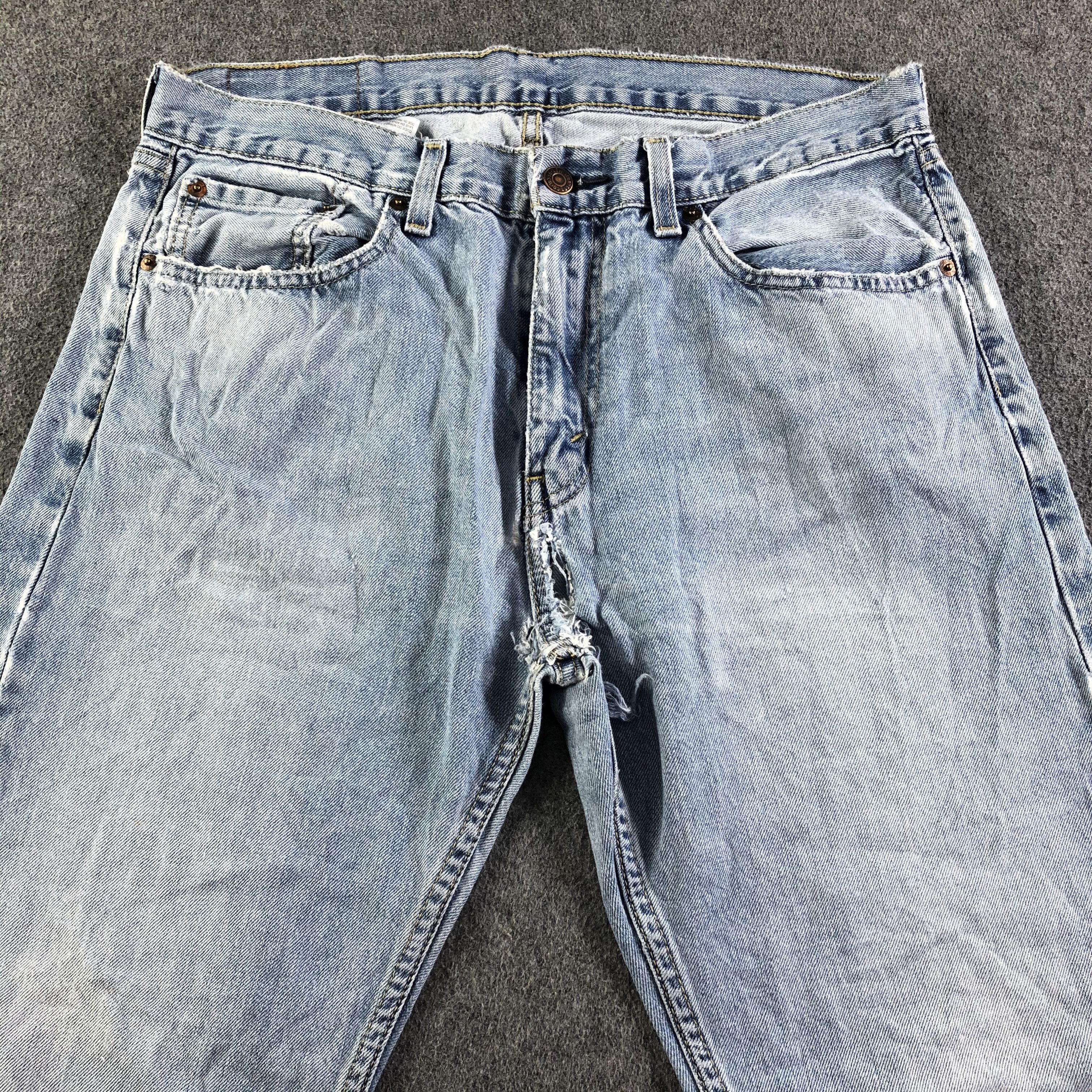 Levi's Vintage Blue Wash Levis 505 Jeans-J3718 Size US 35 - 3 Thumbnail