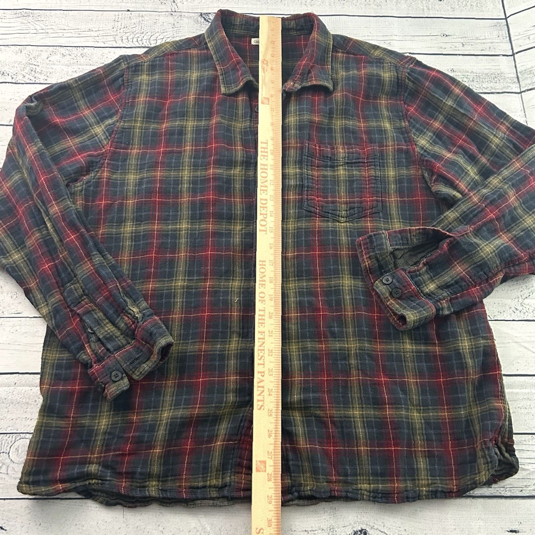 Carbon2Cobalt Carbon 2 Cobalt Plaid Button-Up Shirt Men's Large Multicolor Long Sleeve Cotton Flannel Size US L / EU 52-54 / 3 - 3 Thumbnail