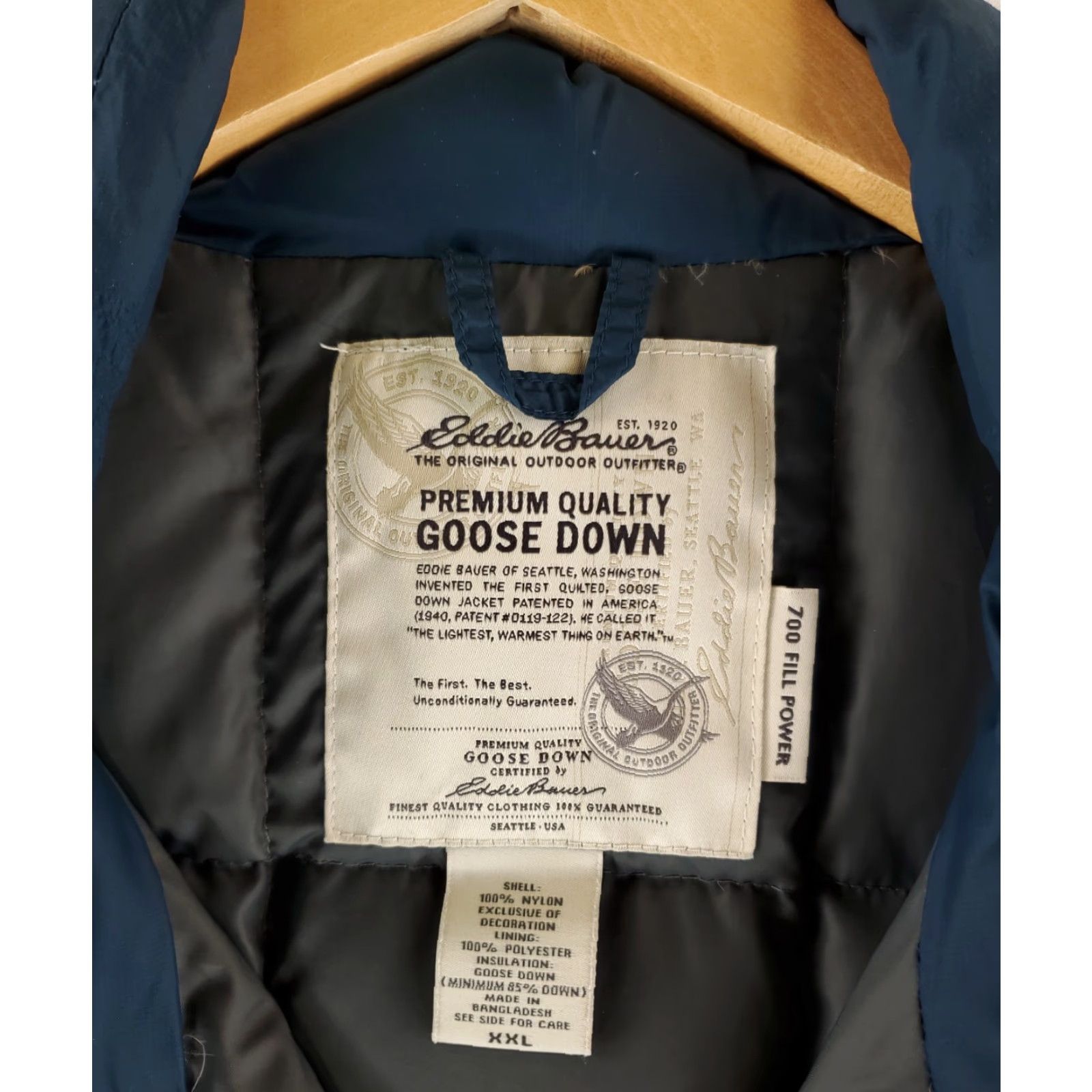 Eddie Bauer Eddie Bauer Puffer Vest Full Zip Goose Down Premium Quality Blue Mens XXL Vest Size US XXL / EU 58 / 5 - 3 Thumbnail