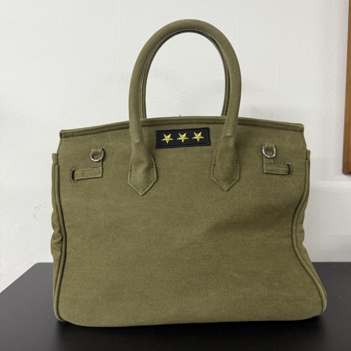 Handmade Limited Crafted Birkin Bag Canvas Custom Hermes Readymade Size ONE SIZE - 6 Thumbnail