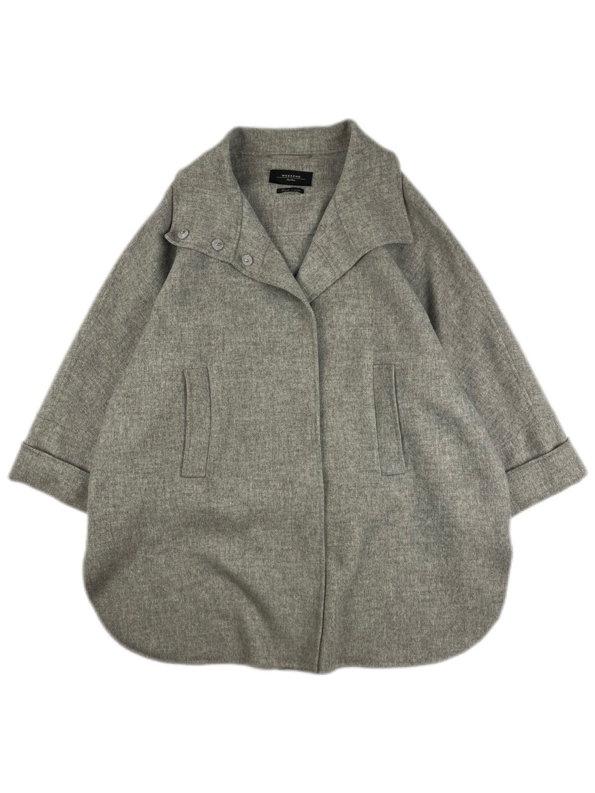 Max Mara × Weekend Max Mara Weekend Max Mara Wool Trench Coat Jacket Snap Close Size XL / US 12-14 / IT 48-50 - 3 Thumbnail