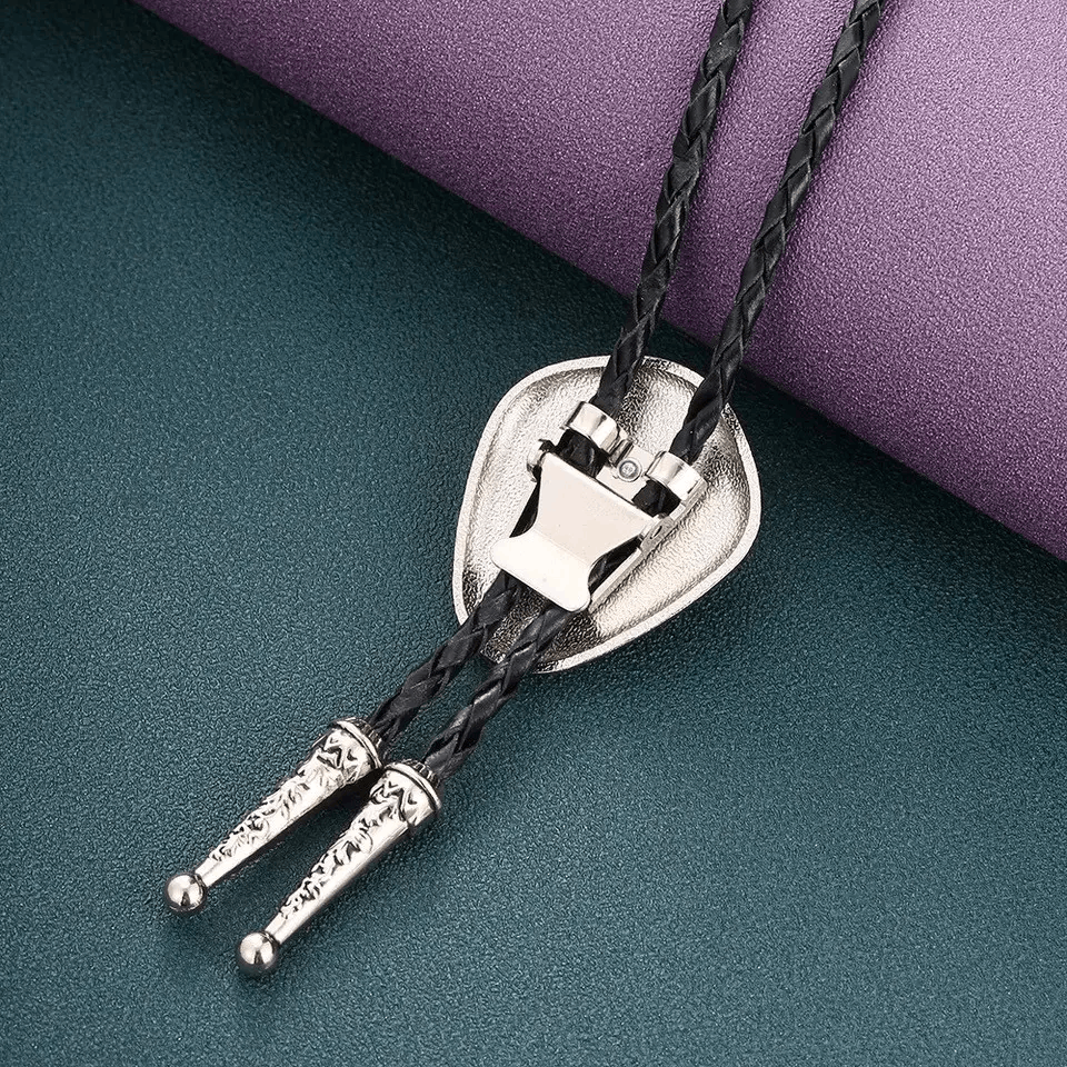 Cowboy Equipment Natural Turquoise Water Drop Diamond Shape Rope Bolo Tie Size ONE SIZE - 2 Thumbnail
