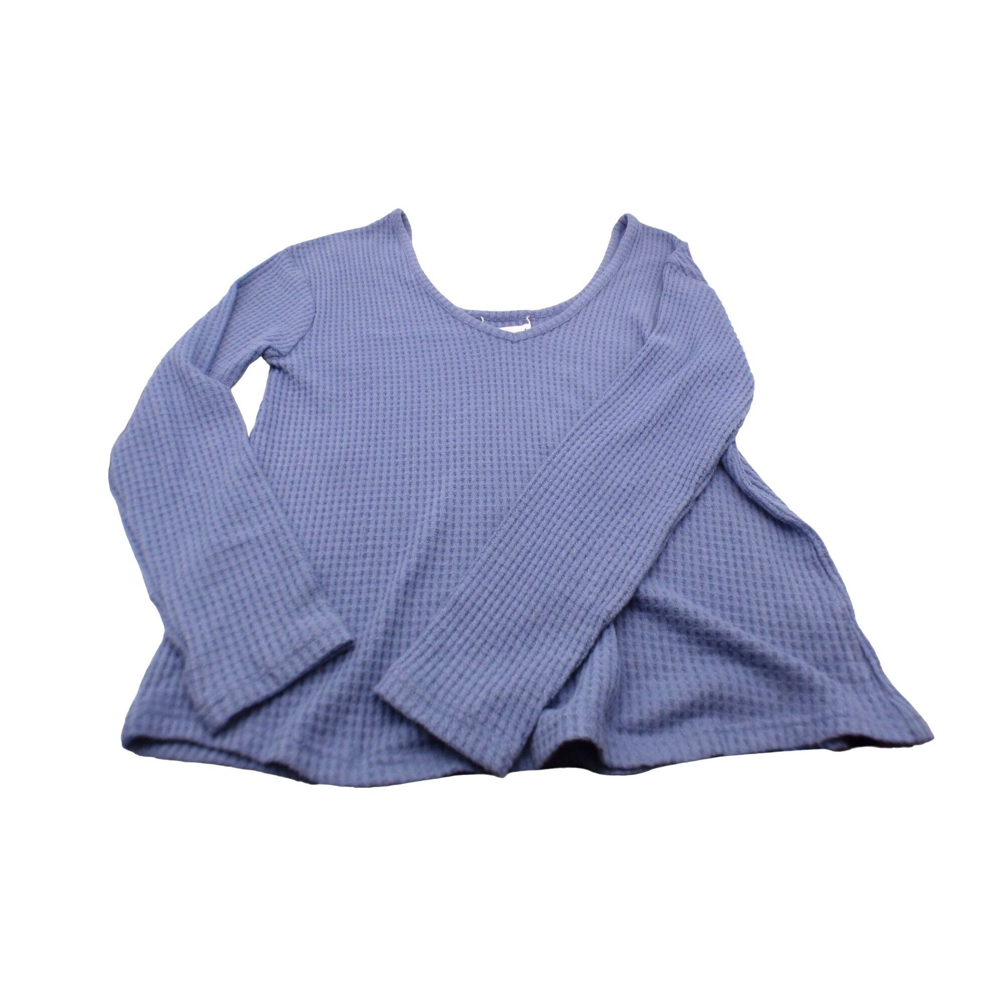 Other Abound Women’s V-neck Thermal Long Sleeve Tee, Blue, M Size M / US 6-8 / IT 42-44 - 3 Thumbnail